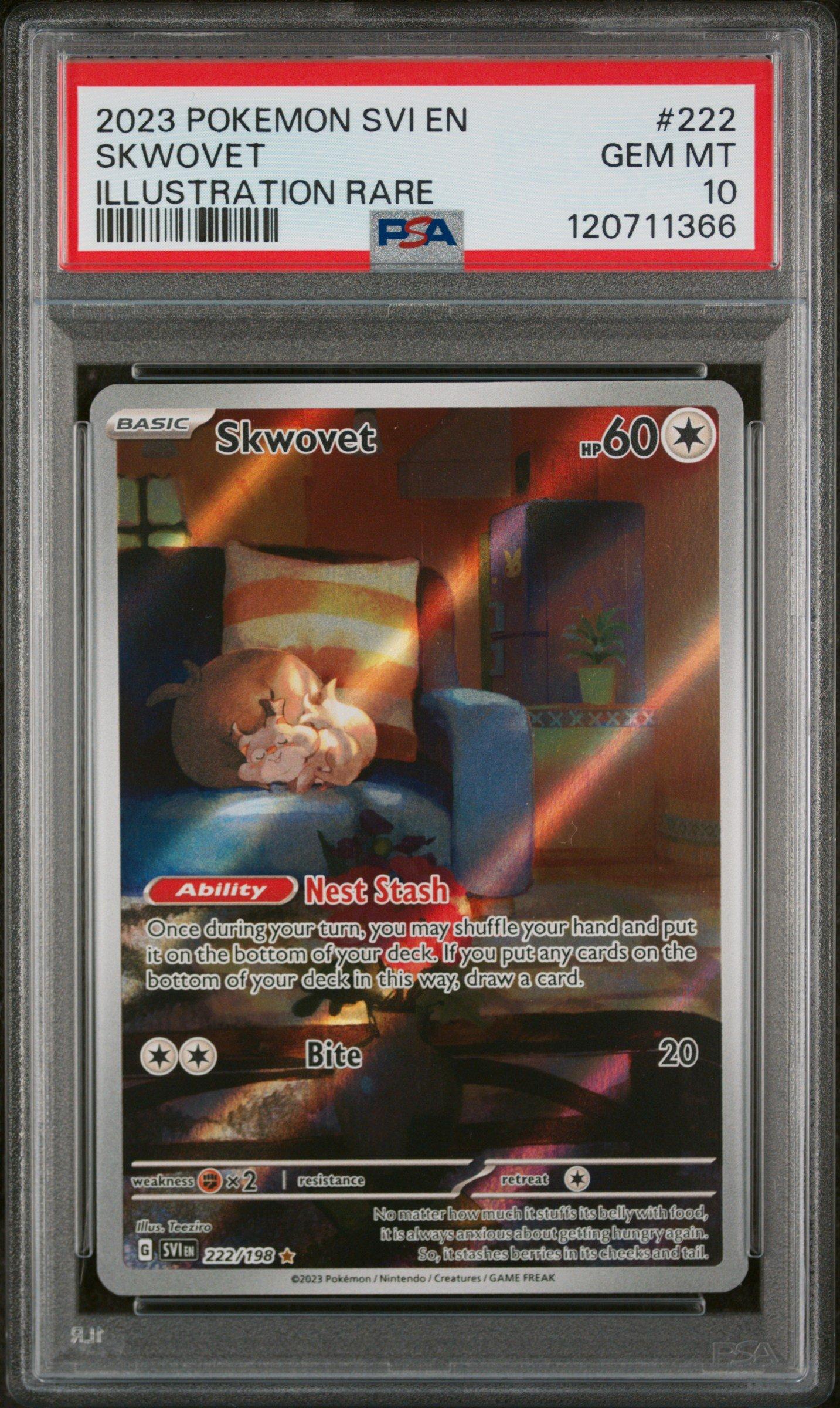 2023 Pokemon Svi En-scarlet & Violet 222 Skwovet Illustration Rare