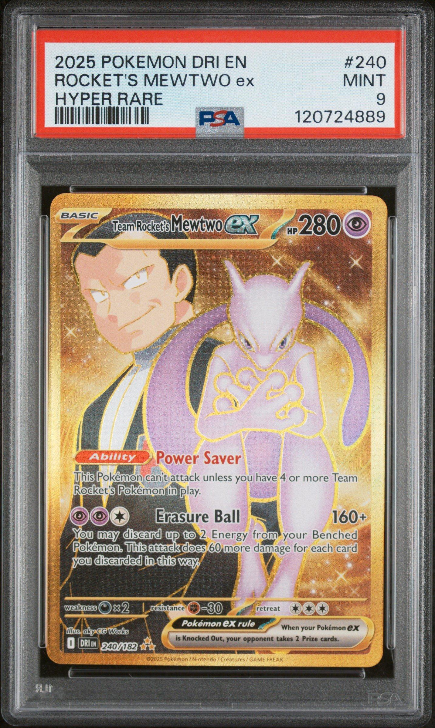 2025 Pokemon Dri En-destined Rivals 240 Team Rocket's Mewtwo Ex