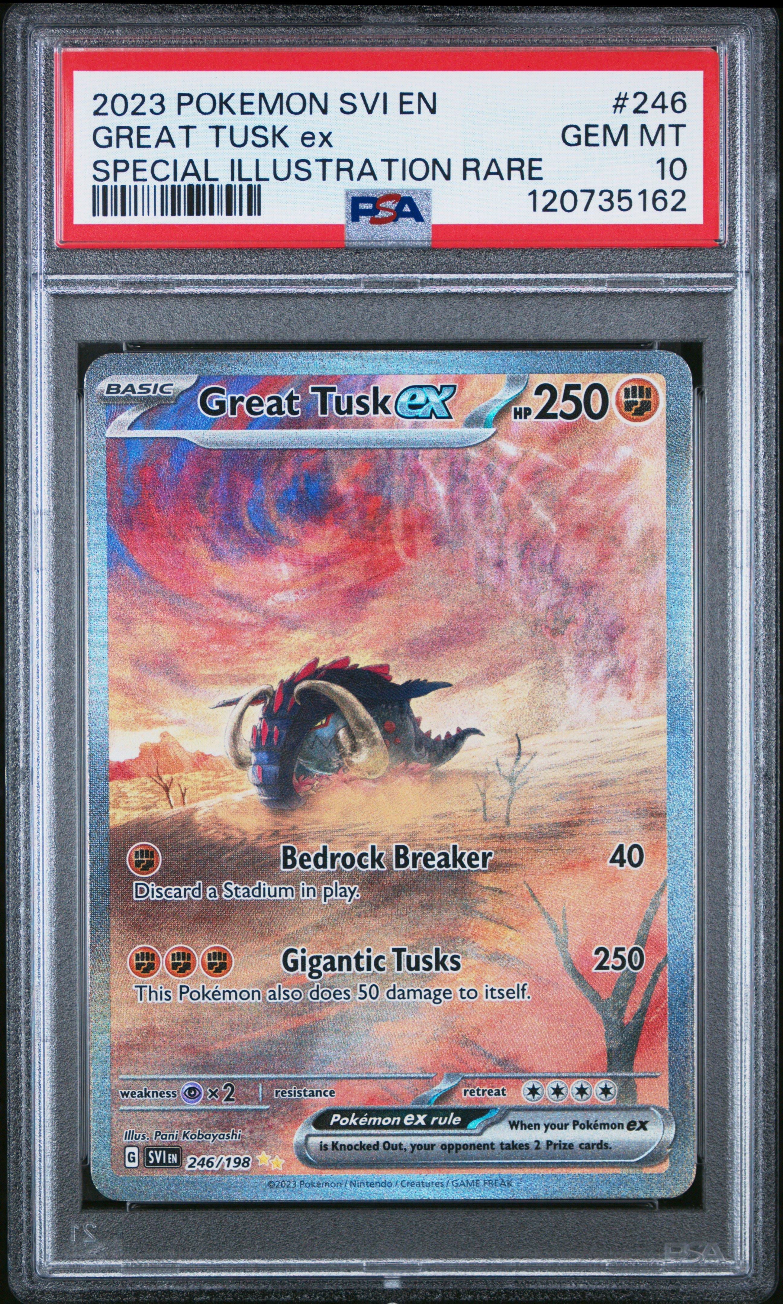 2023 Pokemon Svi En-scarlet & Violet 246 Great Tusk Ex Special