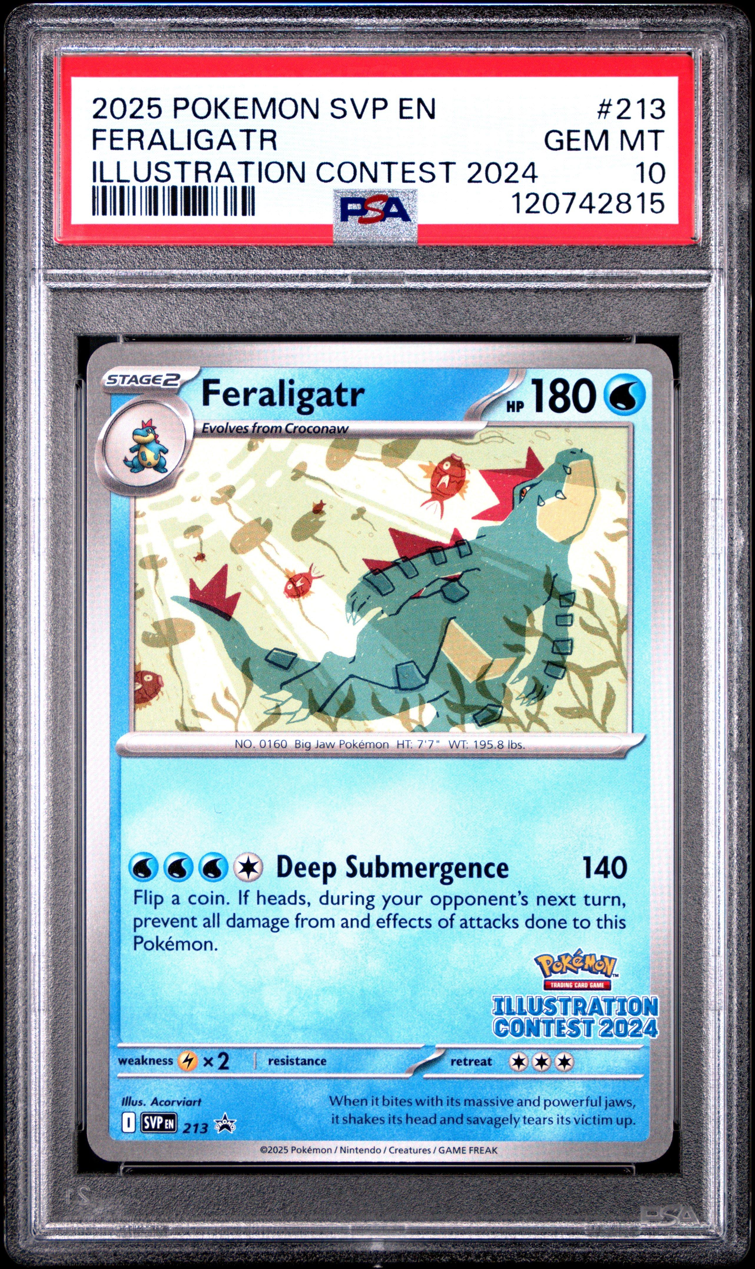 2025 Pokemon Svp En-sv Black Star Promo 213 Feraligatr