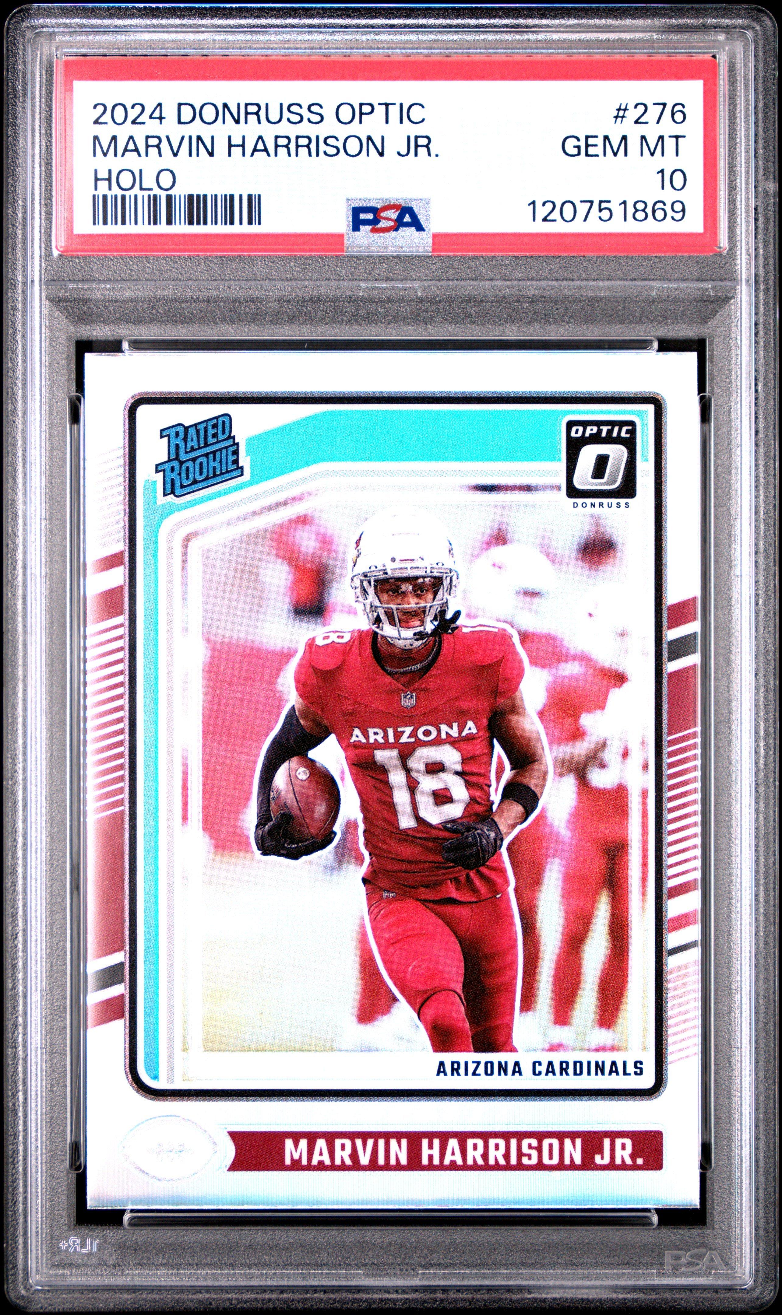 2024 Panini Donruss Optic 276 Marvin Harrison Jr. Holo PSA 10