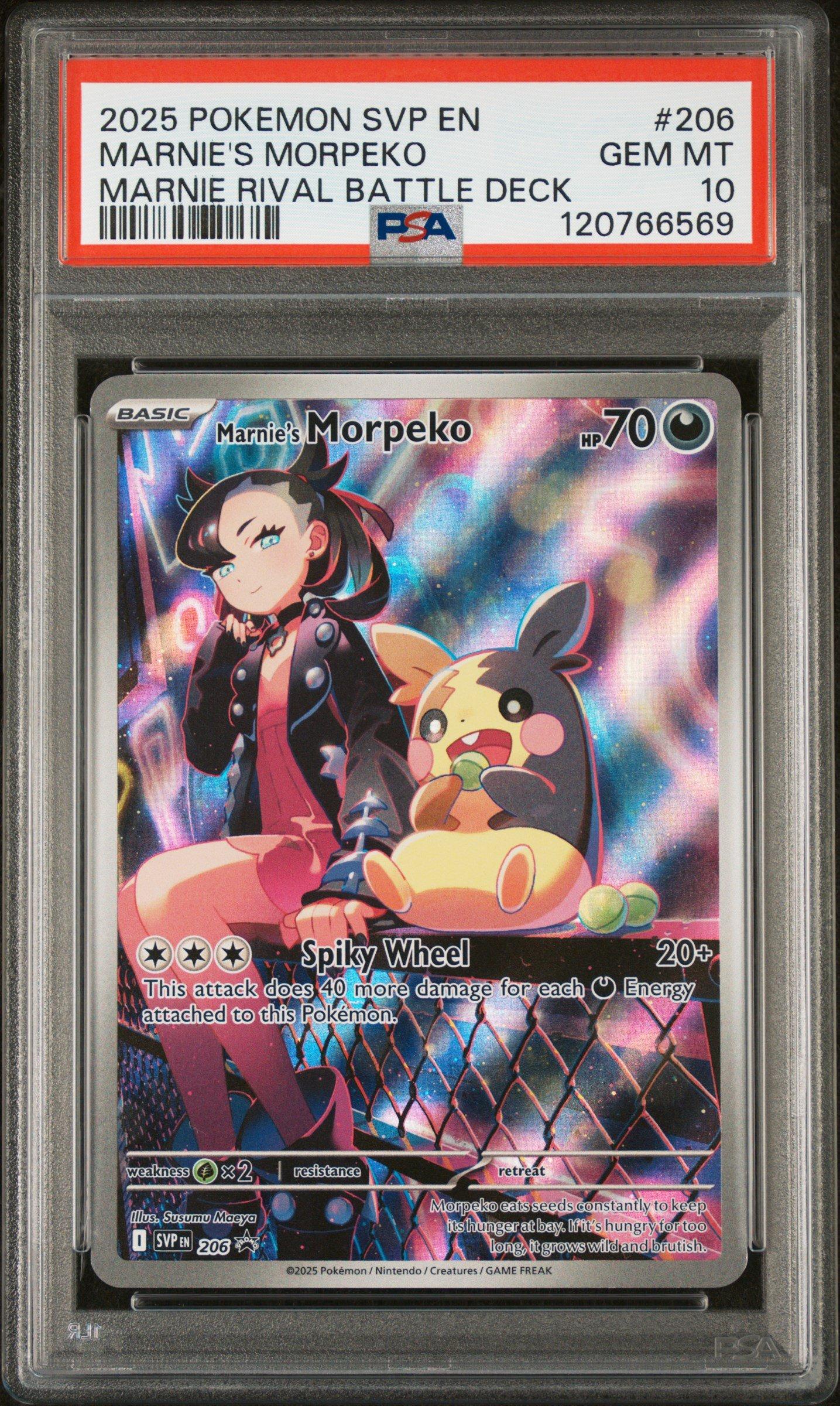 2025 Pokemon Svp En-sv Black Star Promo 206 Marnie's Morpeko