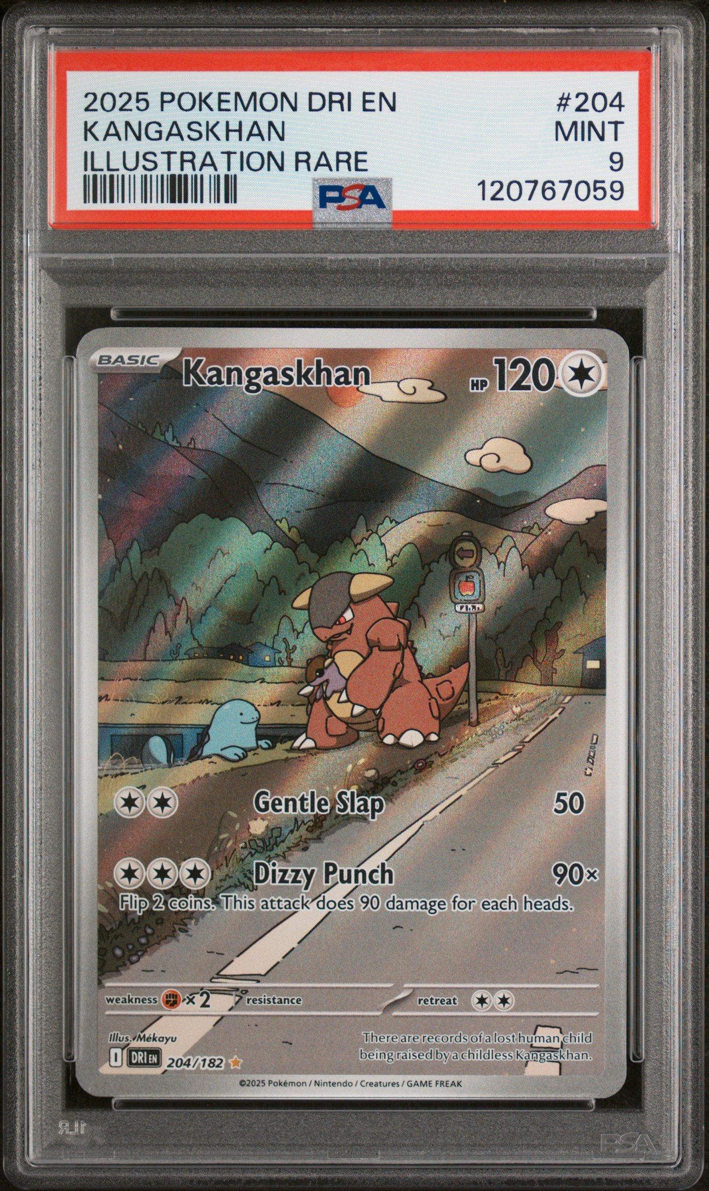 2025 Pokemon Dri En-destined Rivals 204 Kangaskhan Illustration