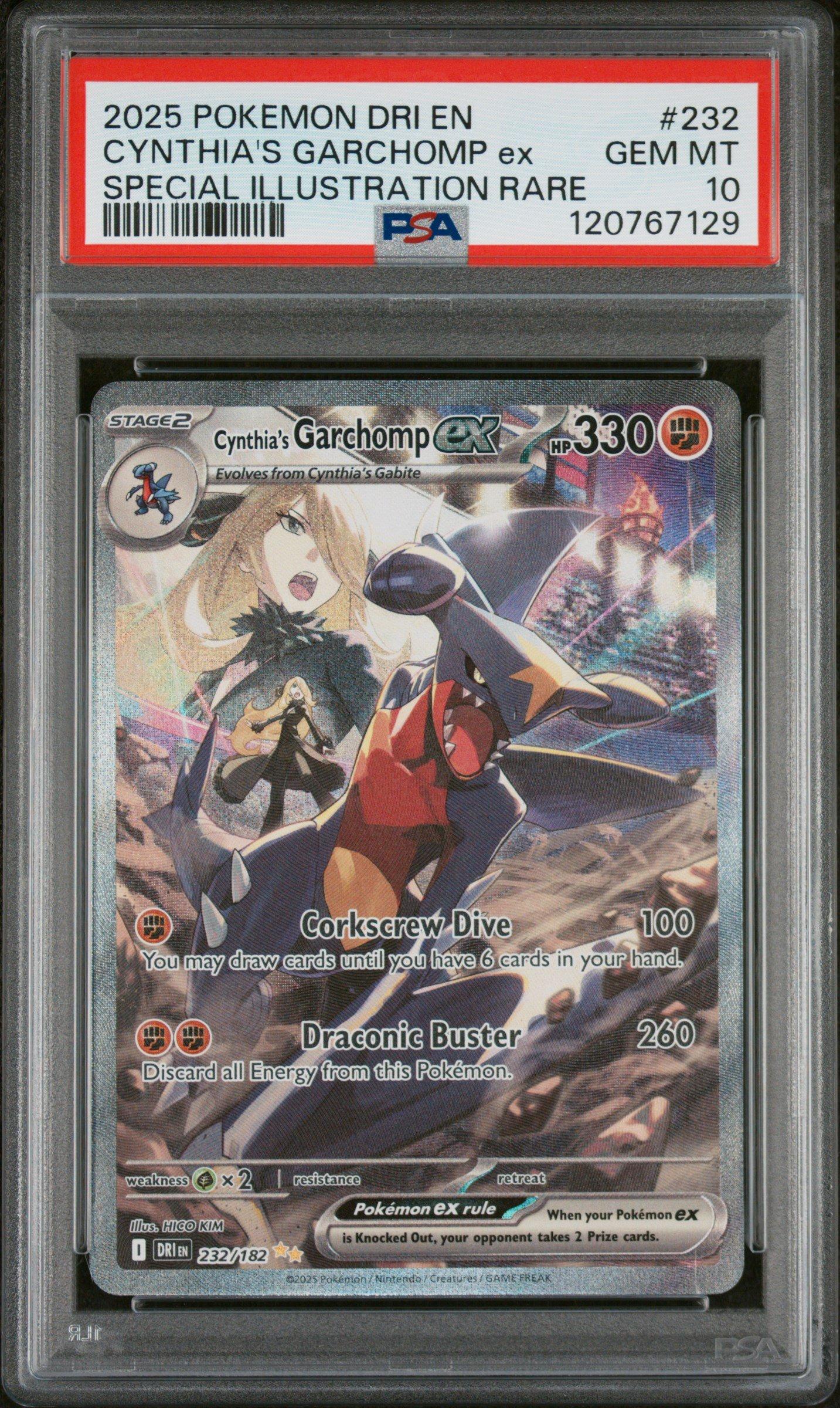 2025 Pokemon Dri En-destined Rivals 232 Cynthia's Garchomp Ex