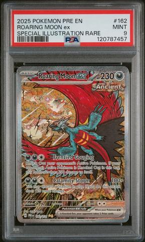 2025 Pokemon Pre En-prismatic Evolutions 162 Roaring Moon Ex Special  Illustration Rare PSA 9 Graded Card | GameStop