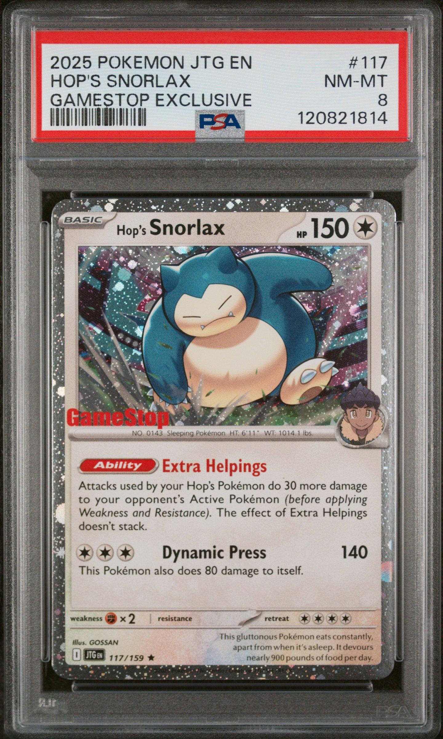 2025 Pokemon Jtg En-journey Together 117 Hop's Snorlax Gamestop