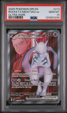 2025 Pokemon Dri En-destined Rivals 213 Team Rocket's Mewtwo Ex