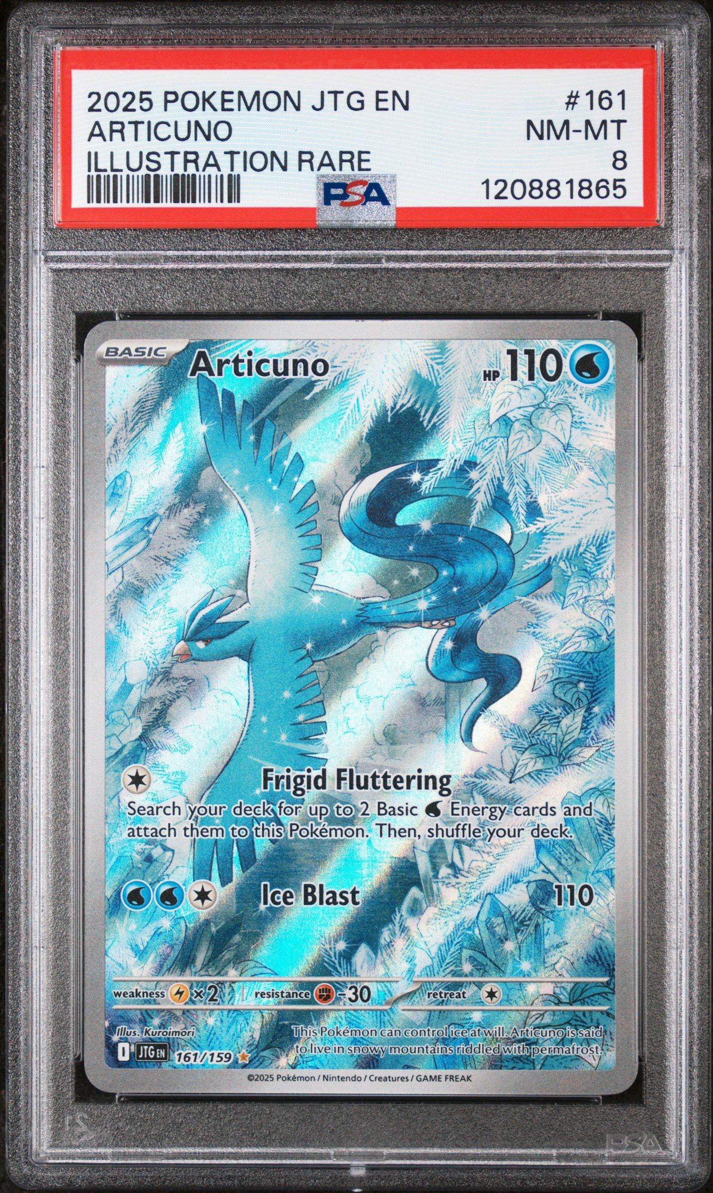2025 Pokemon Jtg En-journey Together 161 Articuno Illustration