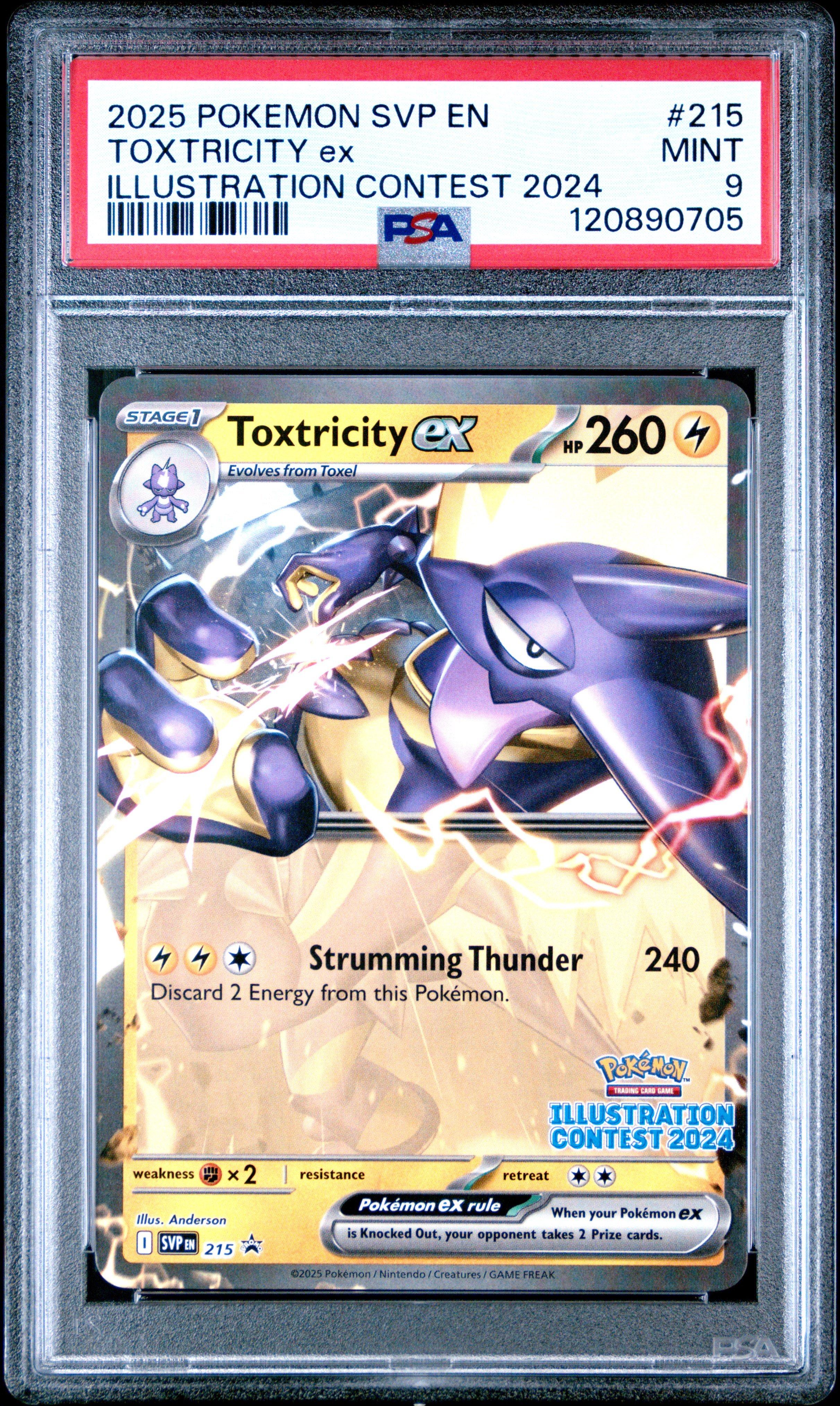 2025 Pokemon Svp En-sv Black Star Promo 215 Toxtricity Ex