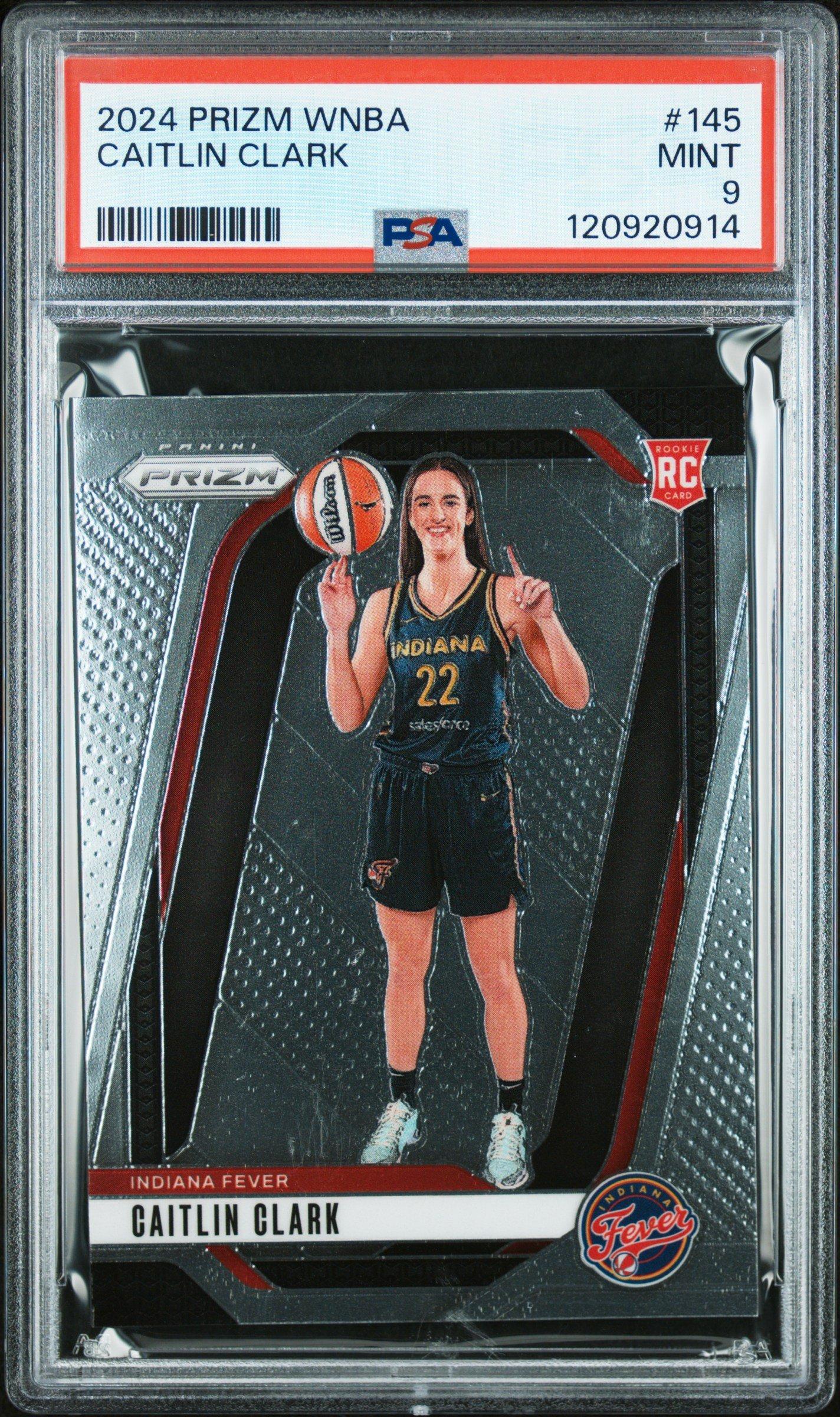 caitlin clark graded card 2024 Basketball Rookie #CCROY-A Clark Cracks PSA's Top 5