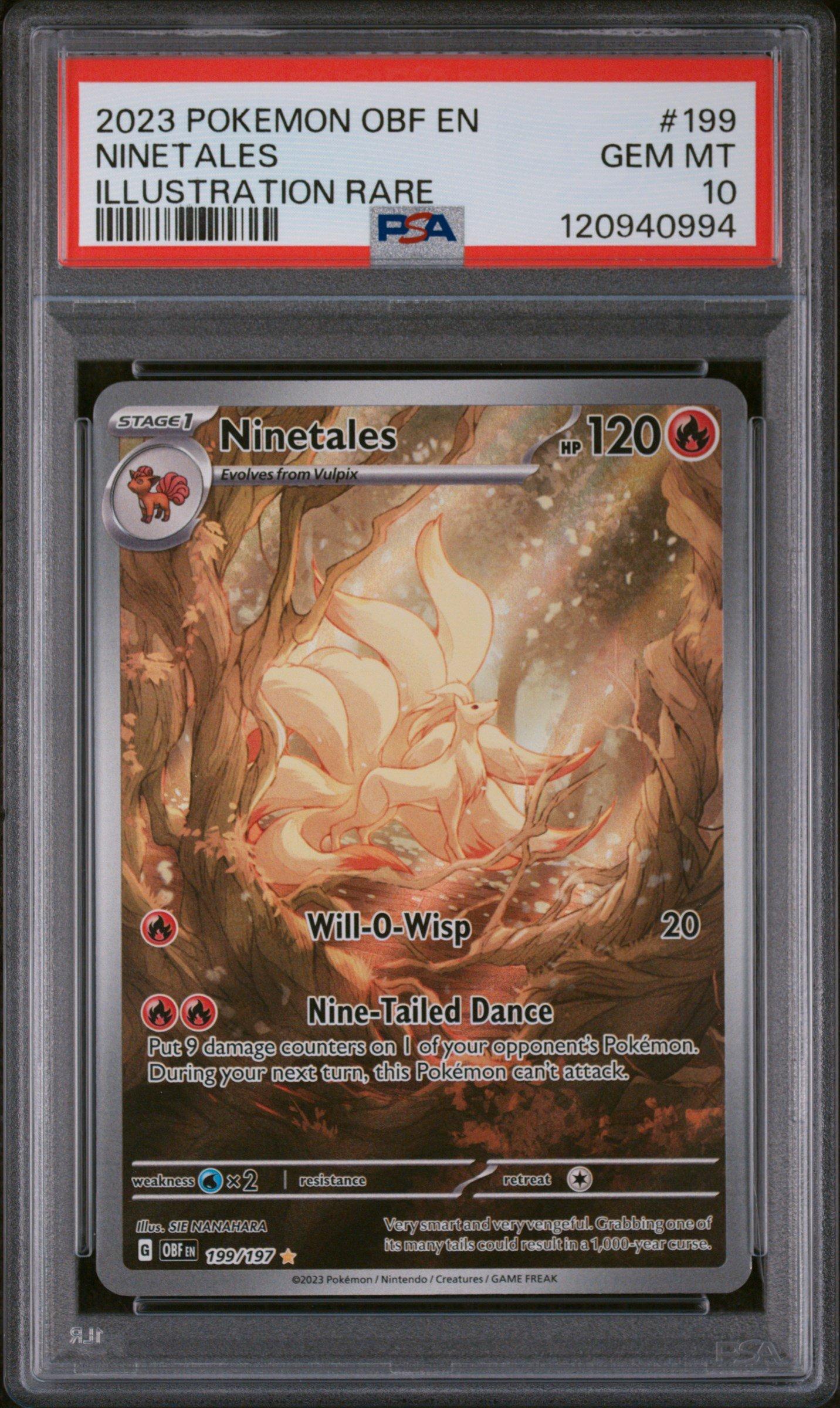 2023 Pokemon Obf En-obsidian Flames 199 Ninetales Illustration