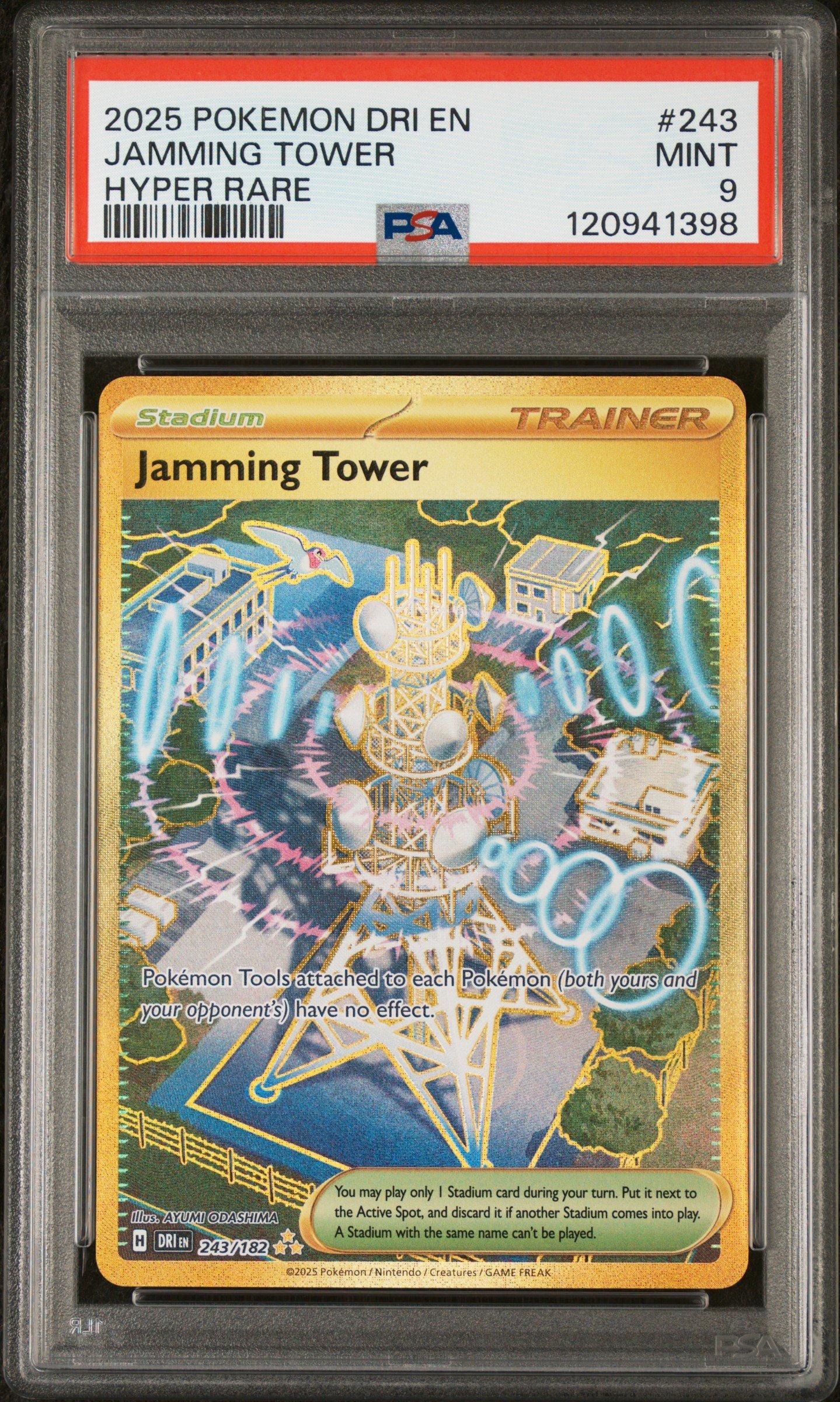 2025 Pokemon Dri En-destined Rivals 243 Jamming Tower Hyper Rare