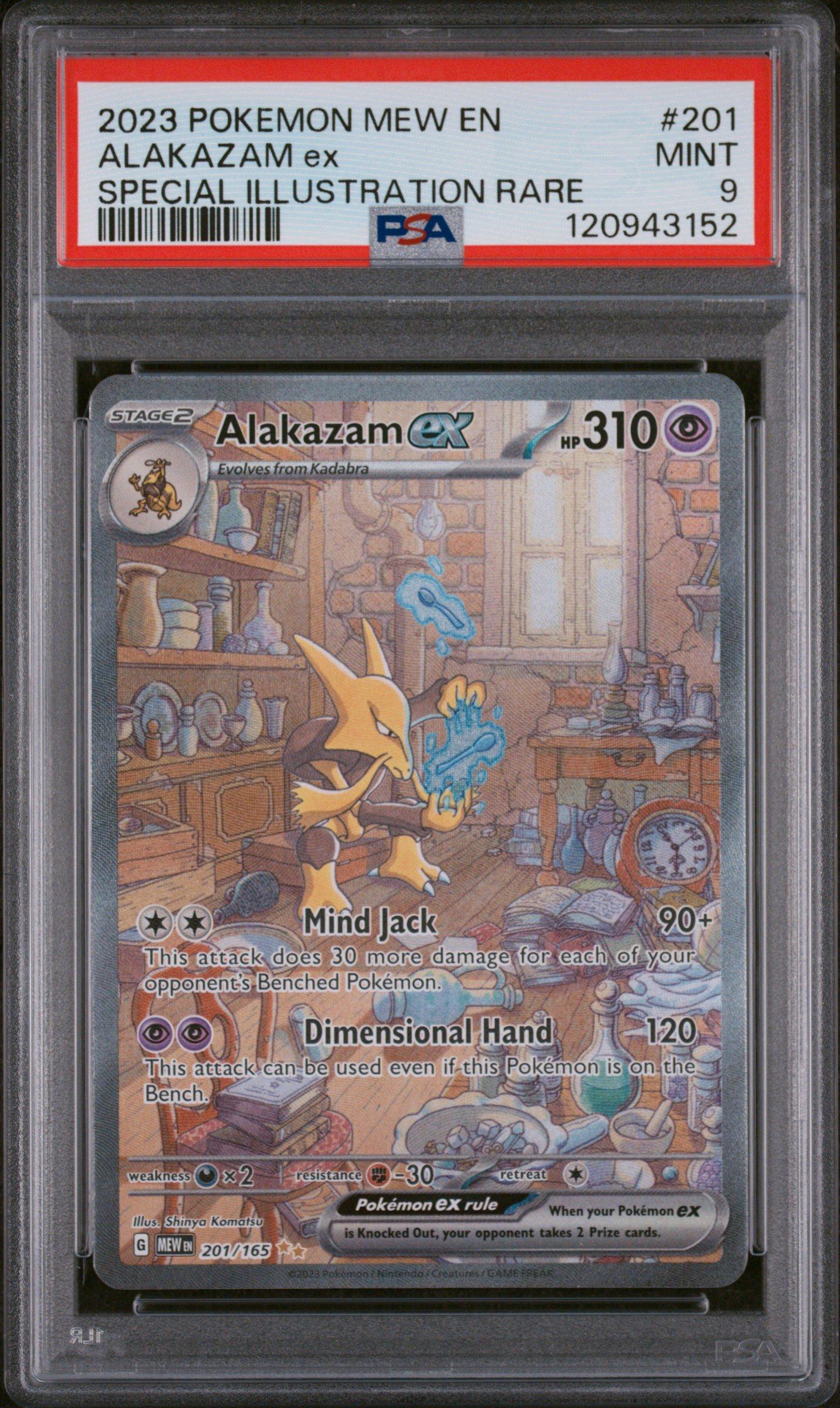 2023 Pokemon Mew En-151 201 Alakazam Ex Special Illustration Rare