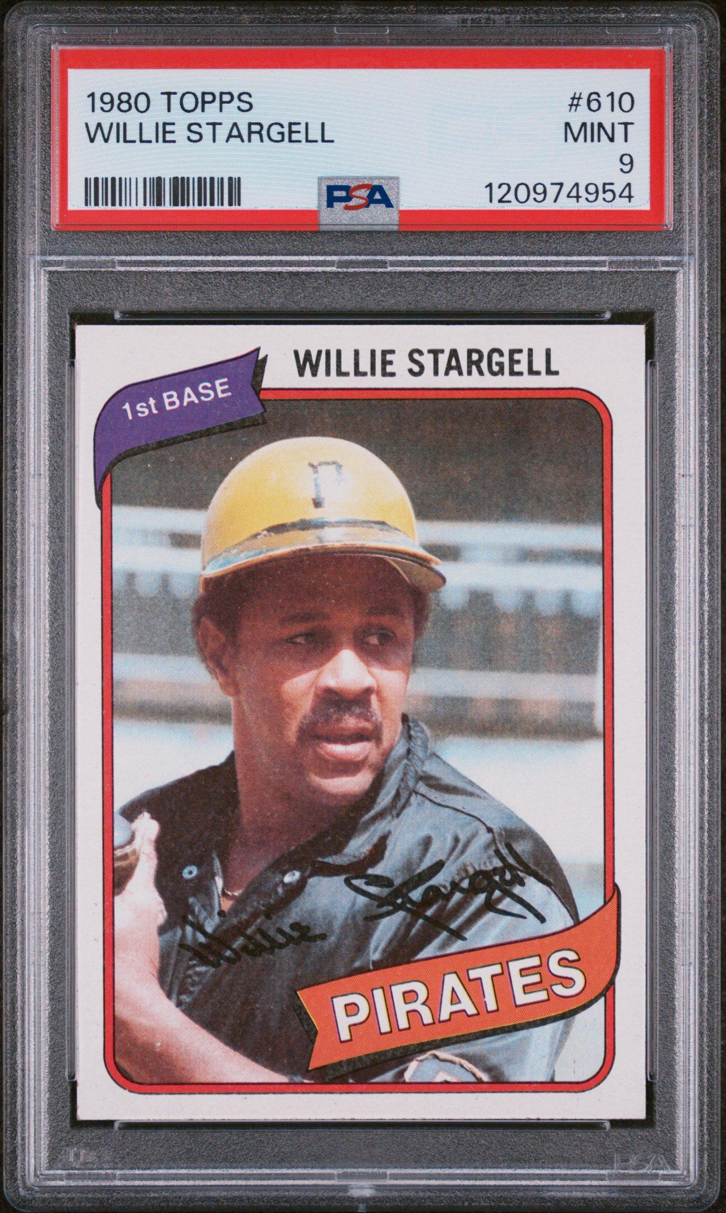 1980 Topps 610 Willie Stargell PSA 9