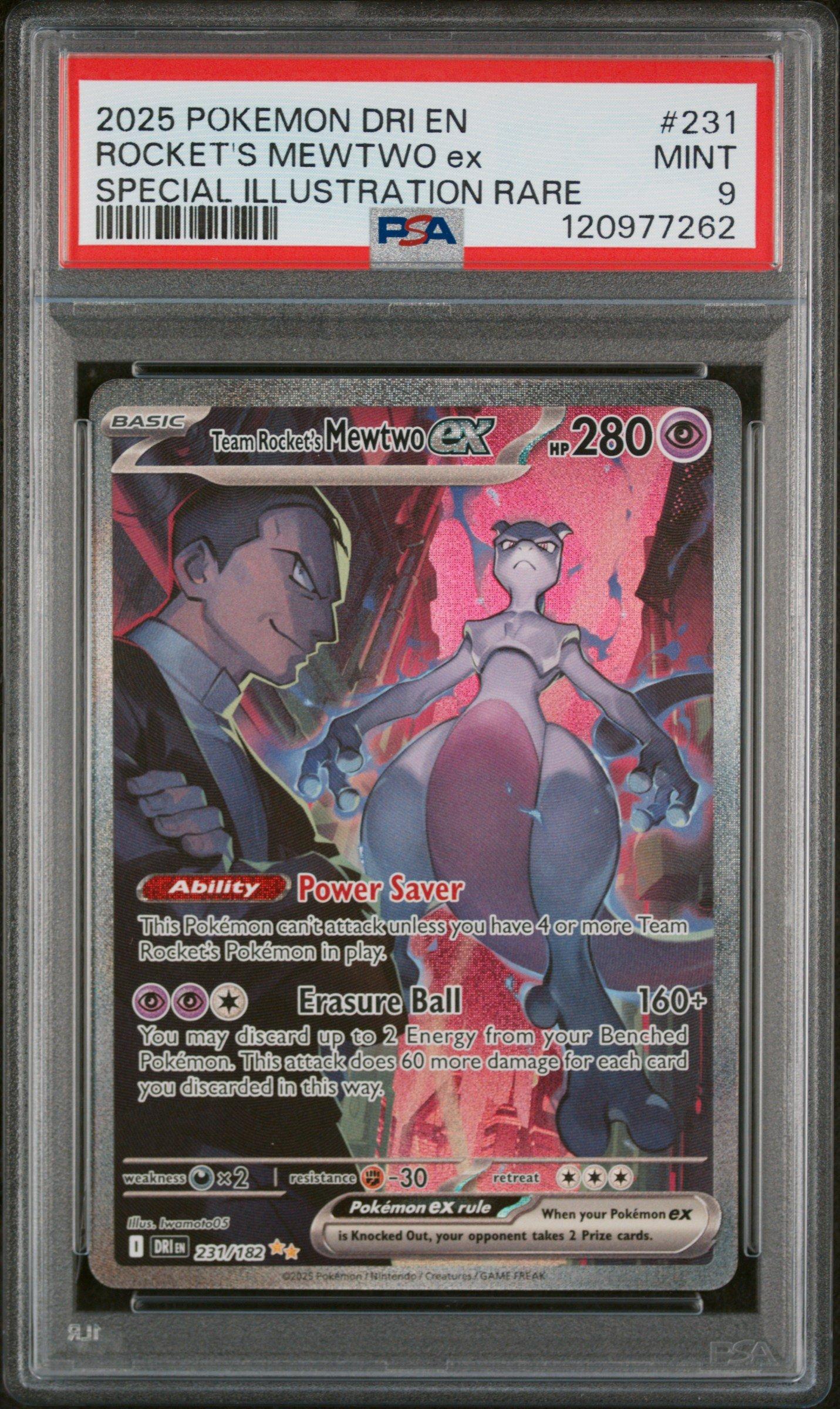 2025 Pokemon Dri En-destined Rivals 231 Team Rocket's Mewtwo Ex