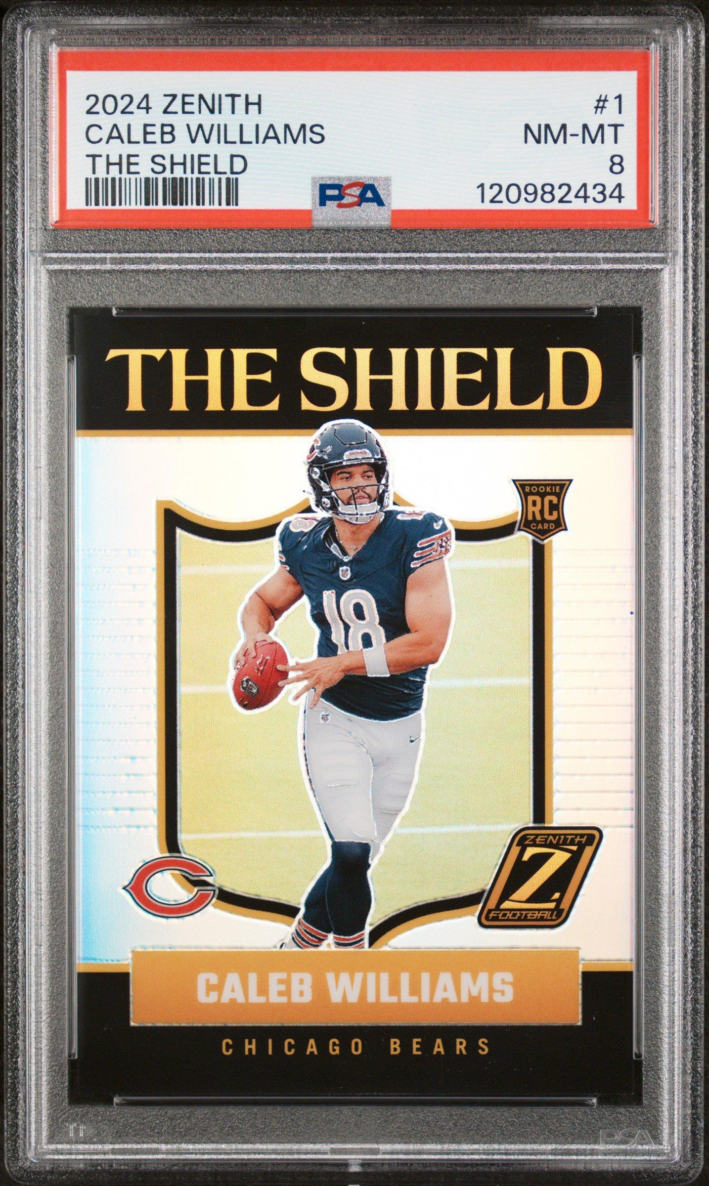 2024 Panini Zenith The Shield 1 Caleb Williams PSA 8