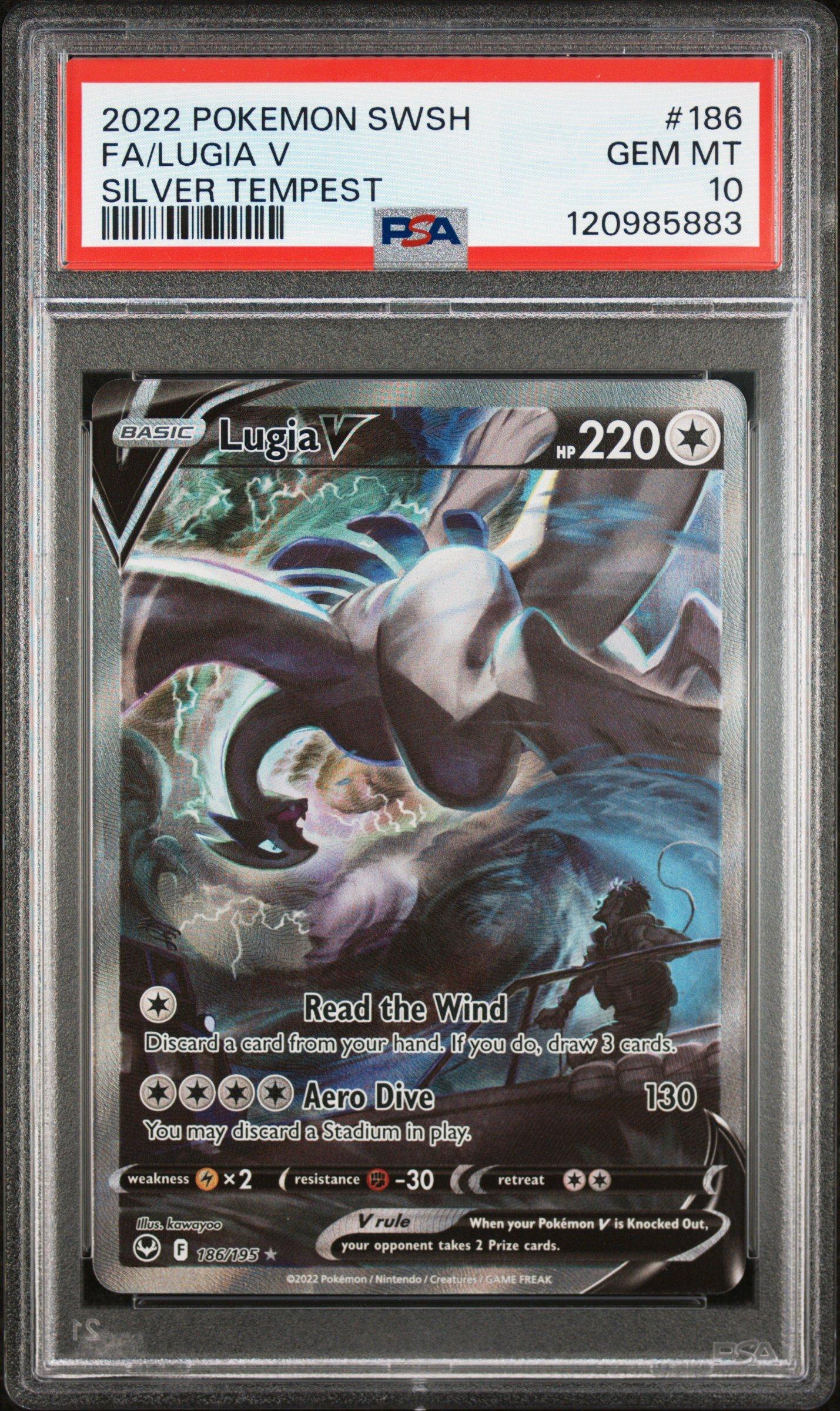 2022 Pokemon Sword & Shield Silver Tempest 186 Full Art/lugia V