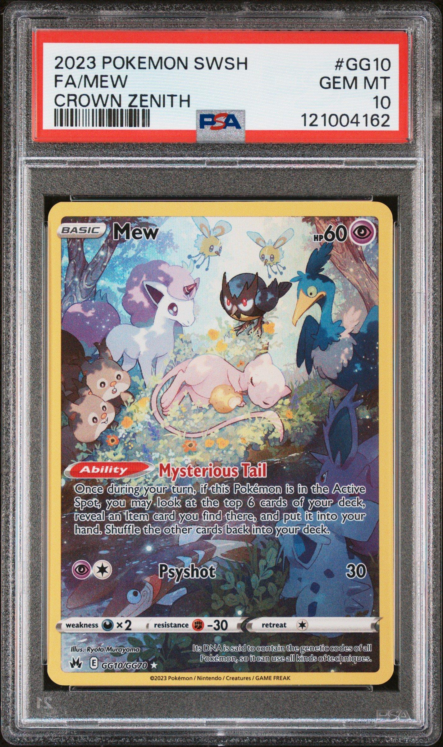 2023 Pokemon Sword And Shield Crown Zenith Gg10 Full Art/mew PSA