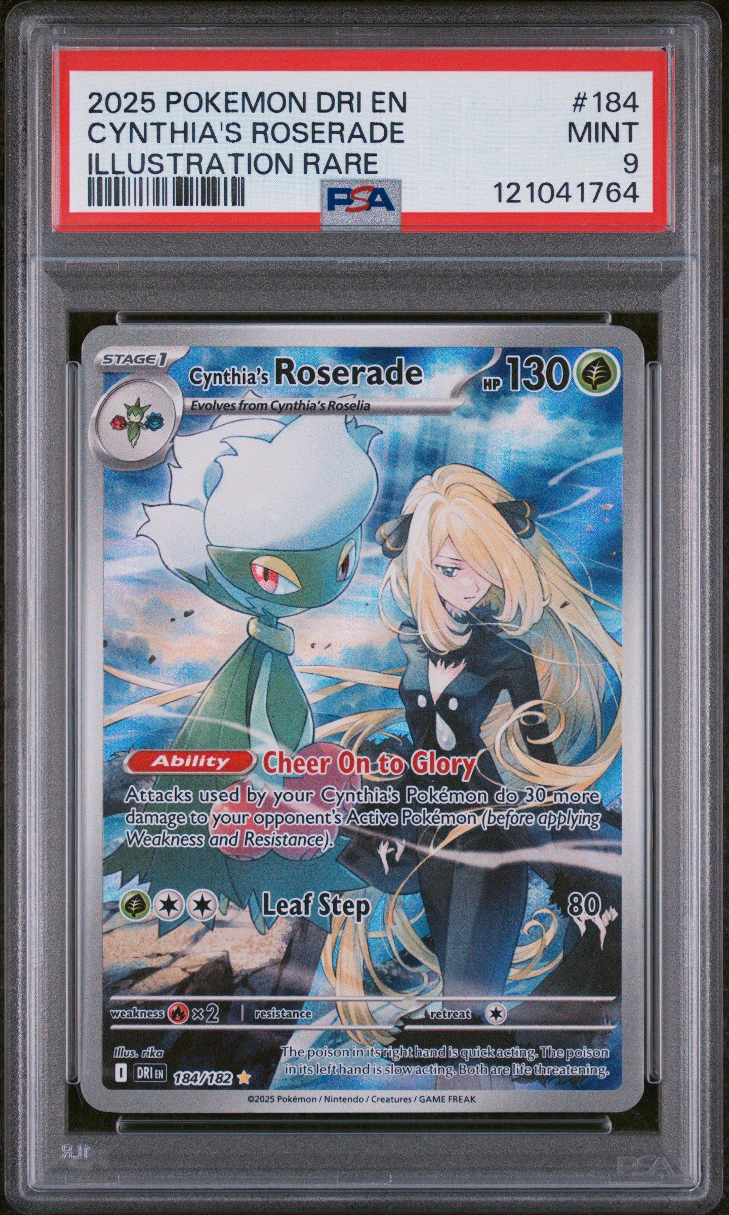 2025 Pokemon Dri En-destined Rivals 184 Cynthia's Roserade