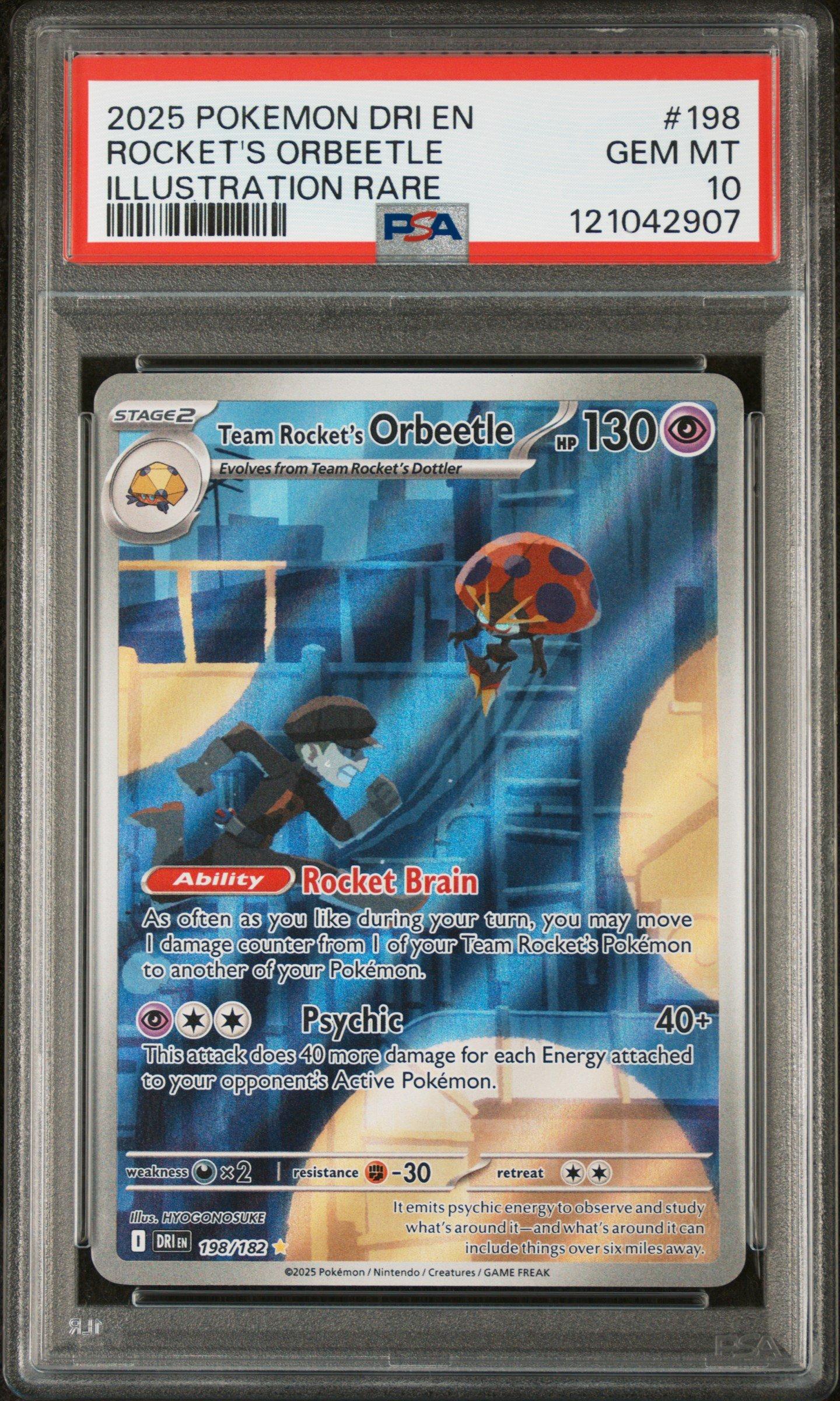 2025 Pokemon Dri En-destined Rivals 198 Team Rocket's Orbeetle