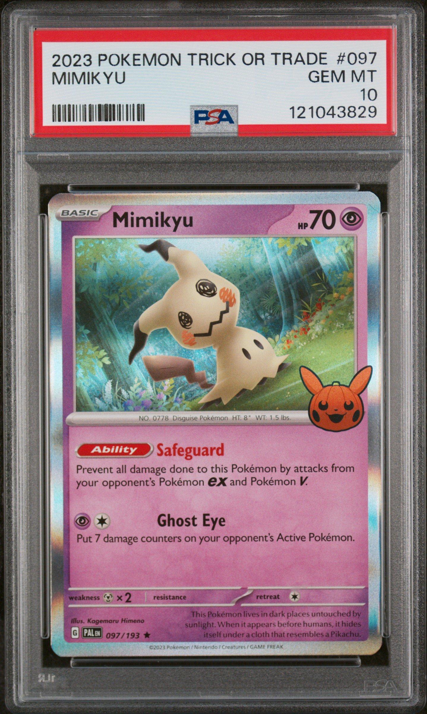 2023 Pokemon Trick Or Trade 097 Mimikyu PSA 10