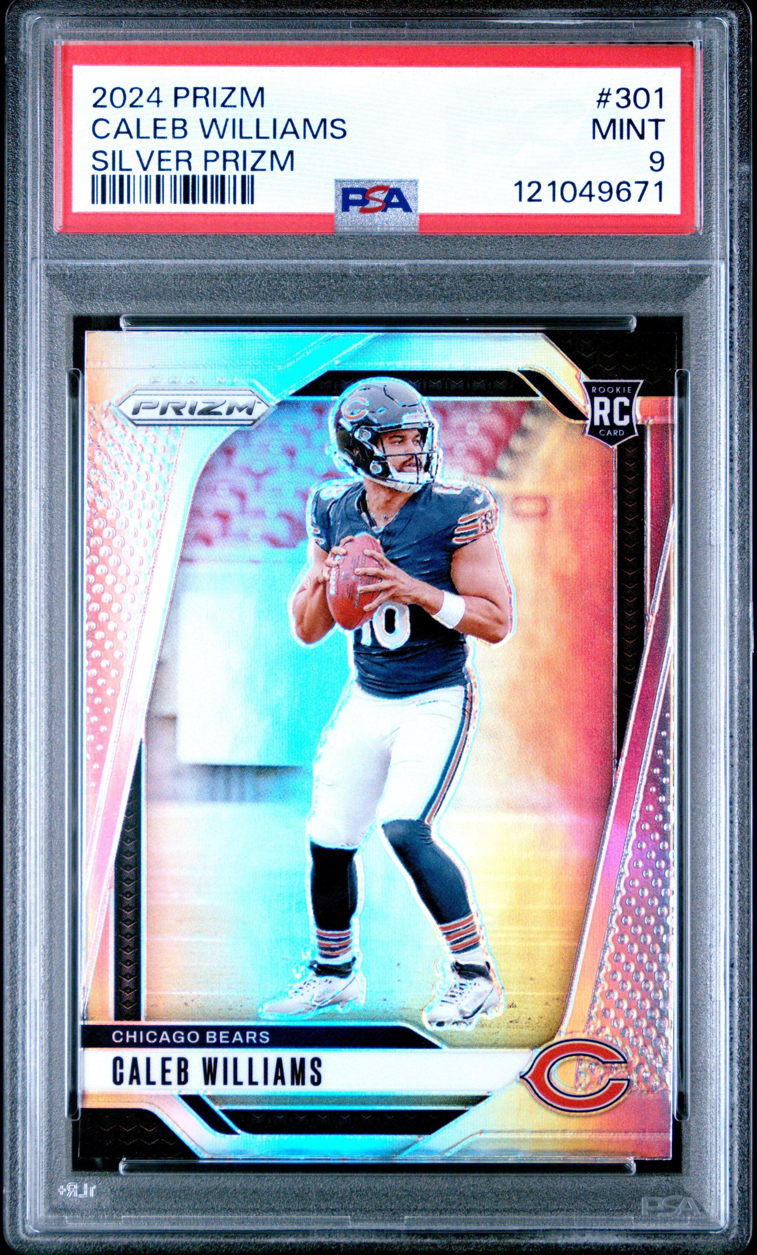 2024 Panini Prizm 301 Caleb Williams Silver Prizm PSA 9