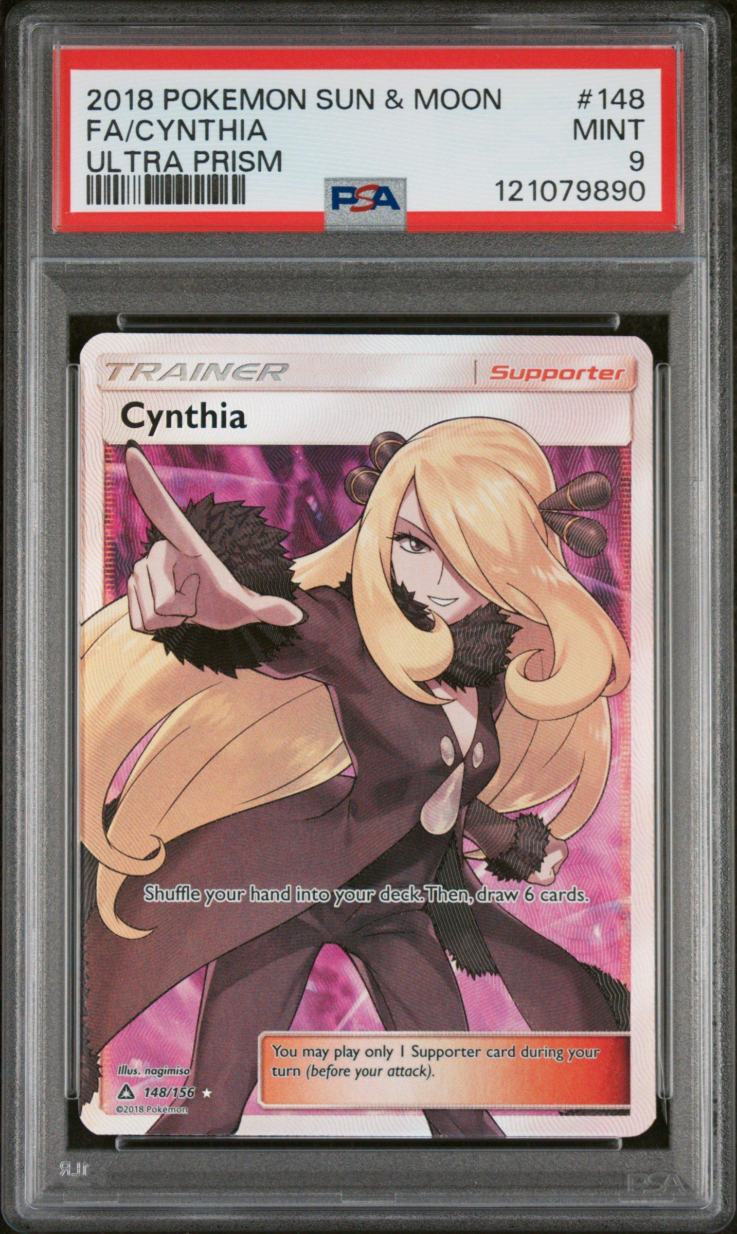 2018 Pokemon Sun & Moon Ultra Prism 148 Full Art/cynthia PSA