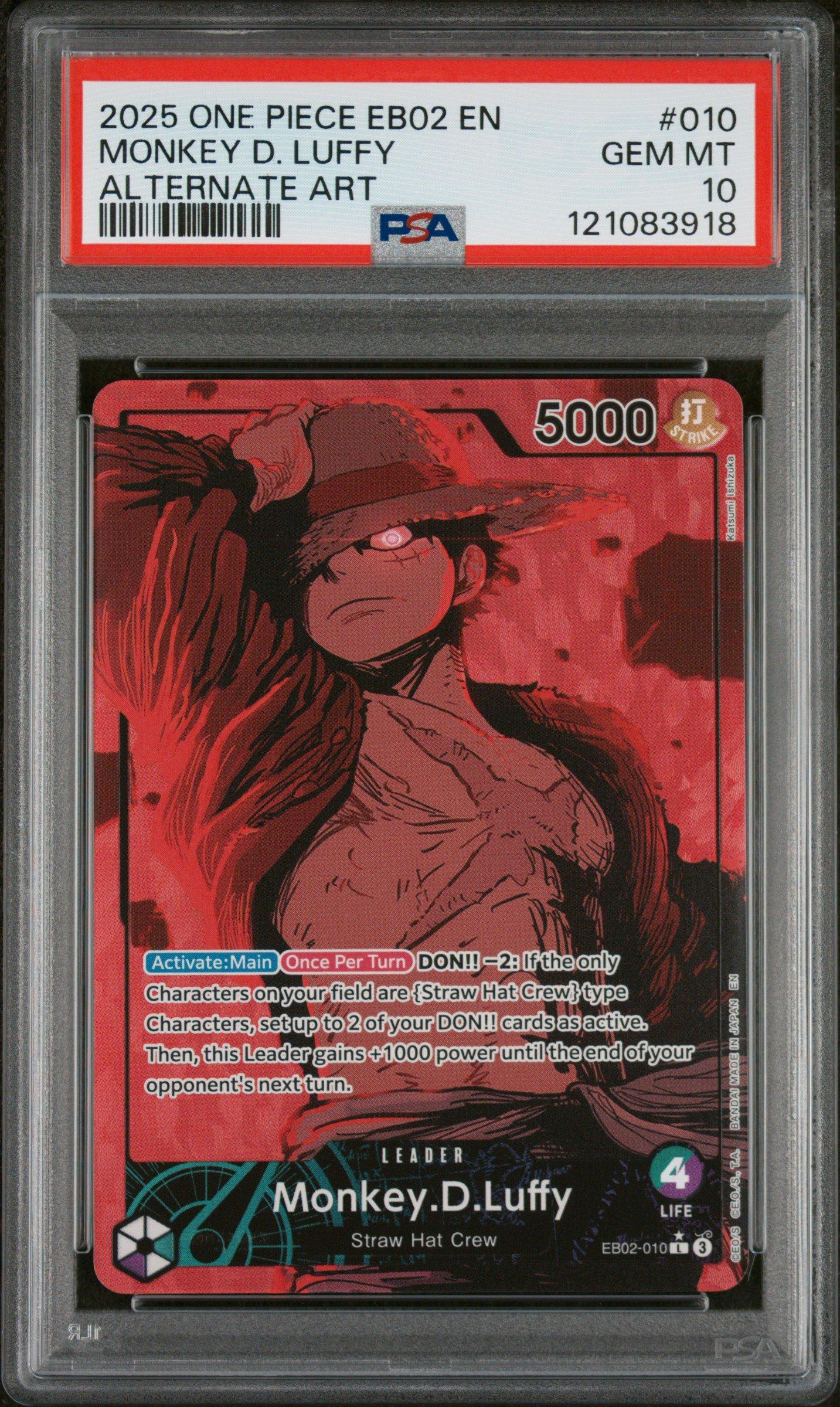2025 One Piece Eb02-extra Booster -anime 25th Collection- 010