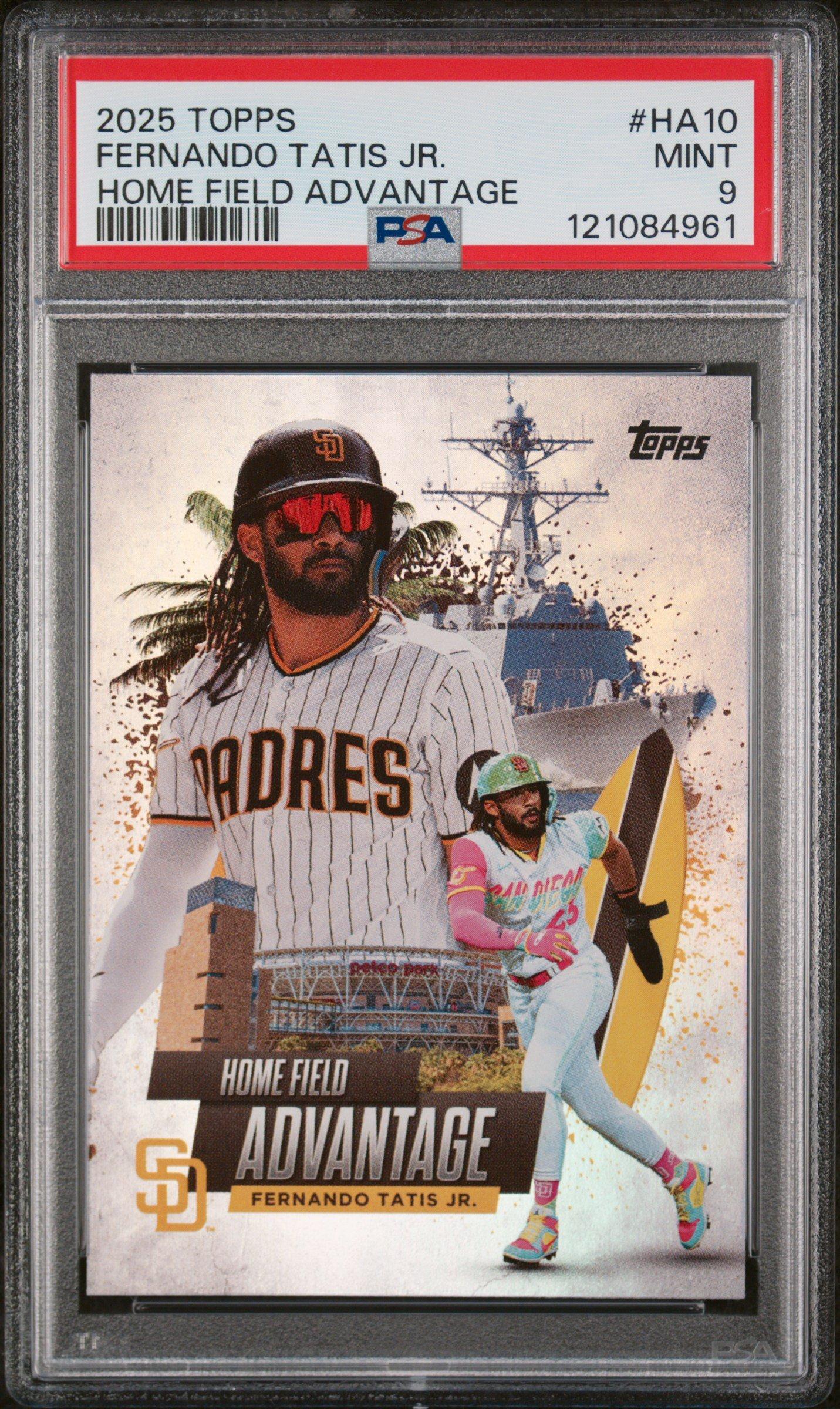 2025 Topps Home Field Advantage Ha10 Fernando Tatis Jr. PSA 9