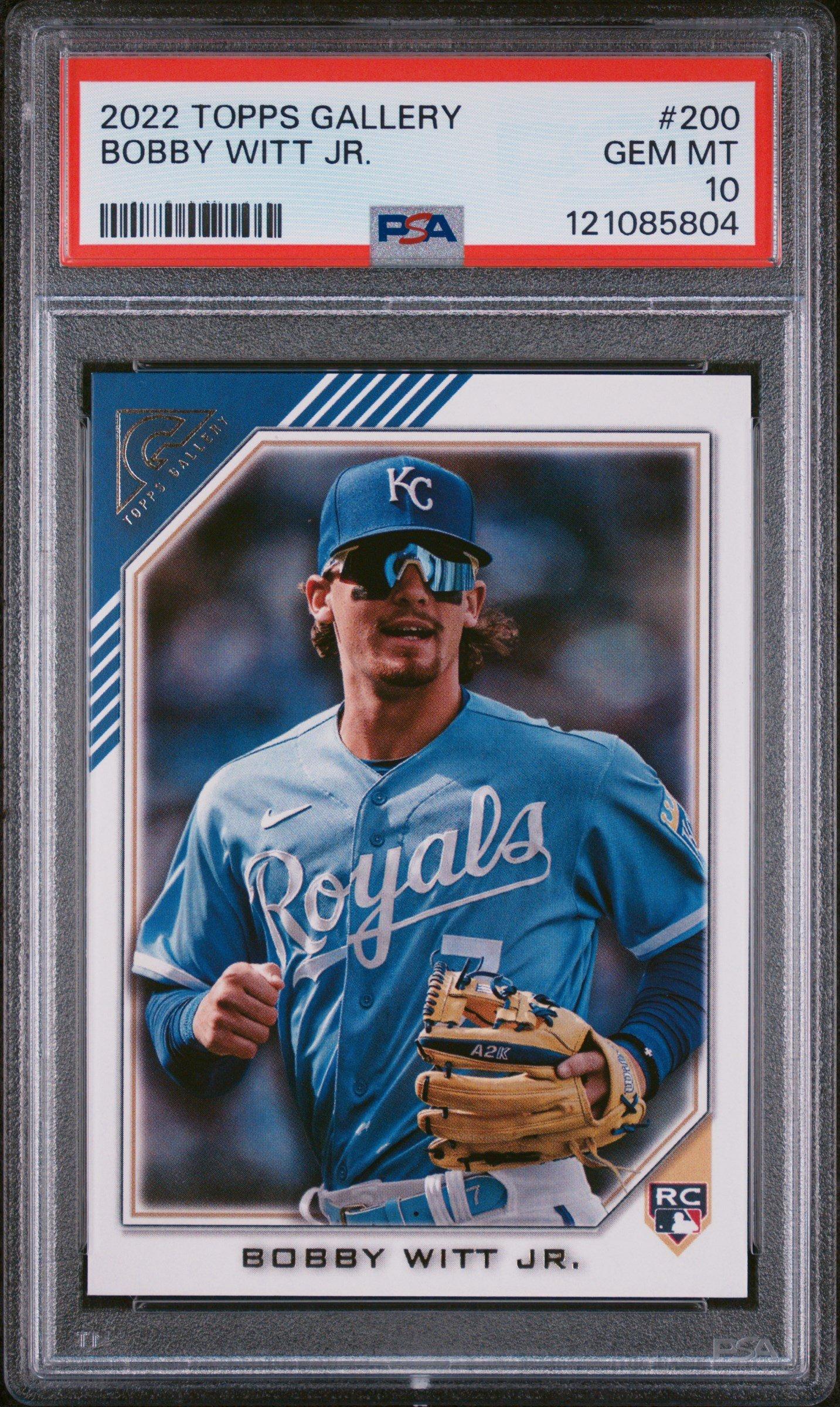 2022 Topps Gallery 200 Bobby Witt Jr. PSA 10