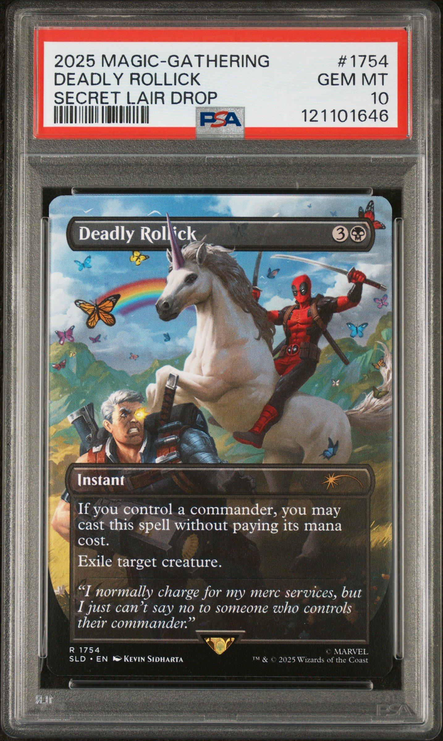 2025 Magic The Gathering Secret Lair Drop 1754 Deadly Rollick PSA 10