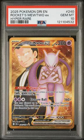 2025 Pokemon Dri En-destined Rivals 240 Team Rocket's Mewtwo