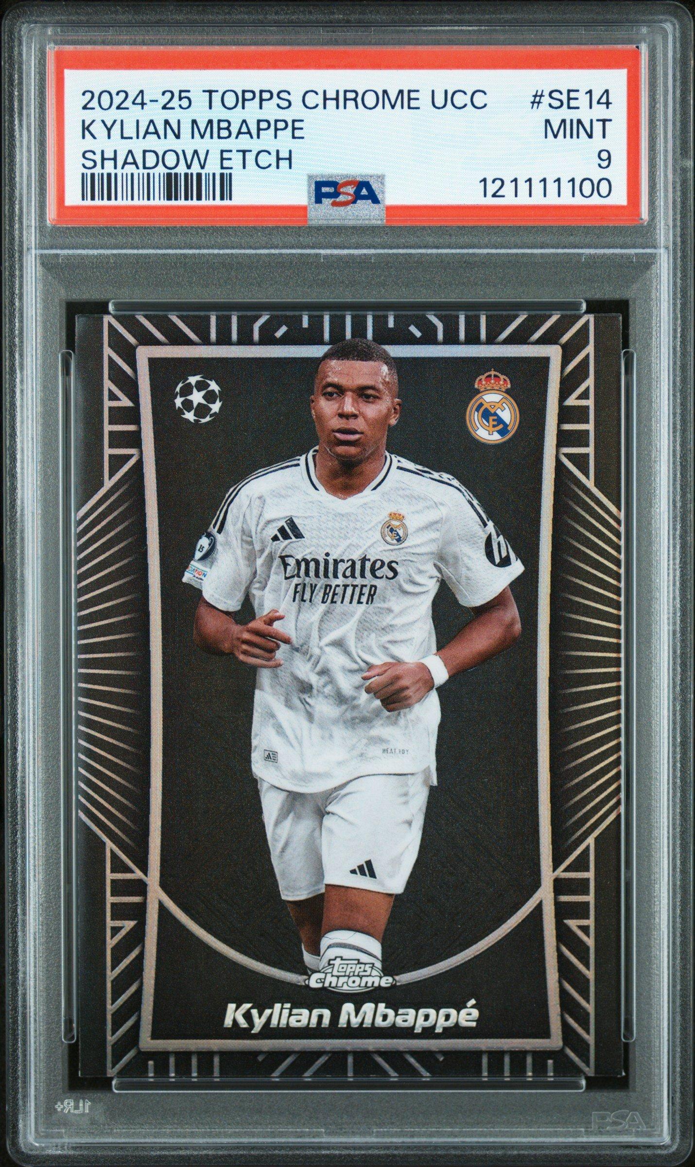 2024-25 Topps Chrome Uefa Club Competitions Shadow Etch Se14 