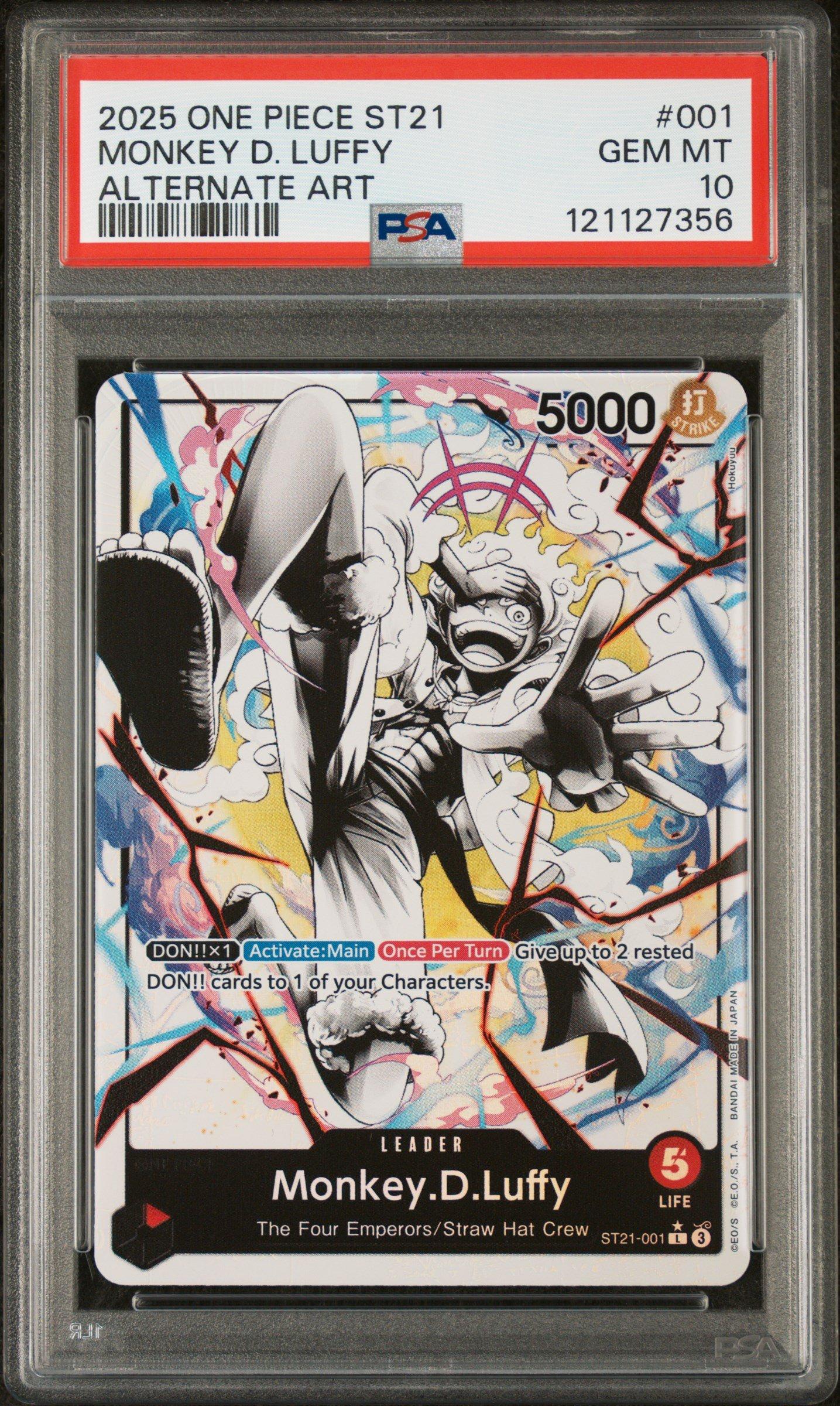 2025 One Piece Starter Deck St21-ex Gear 5 001 Monkey D. Luffy