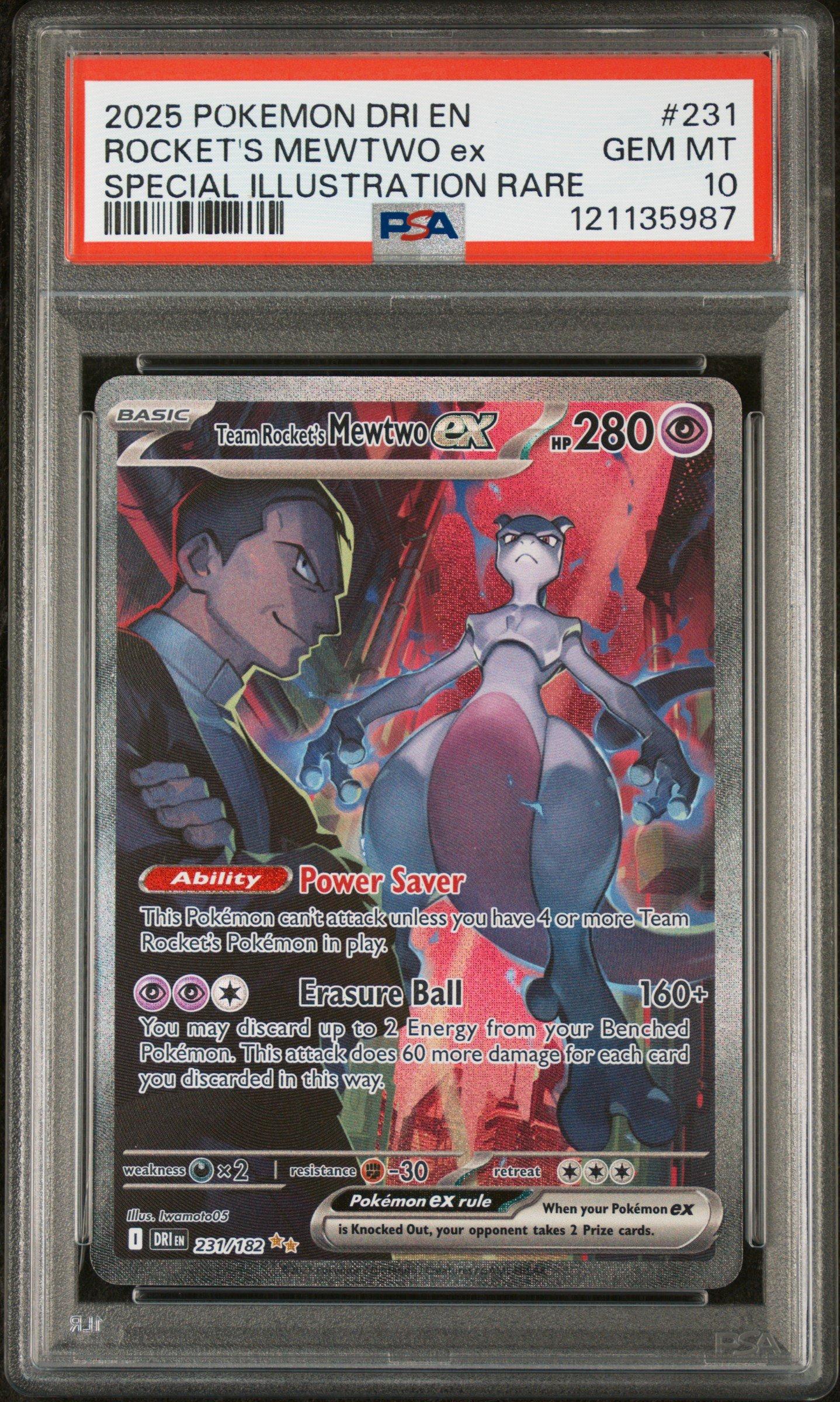 2025 Pokemon Dri En-destined Rivals 231 Team Rocket's Mewtwo Ex