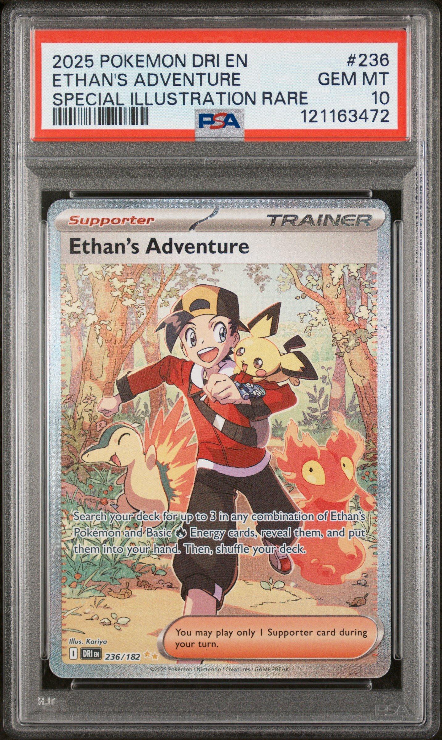 2025 Pokemon Dri En-destined Rivals 236 Ethan's Adventure Special