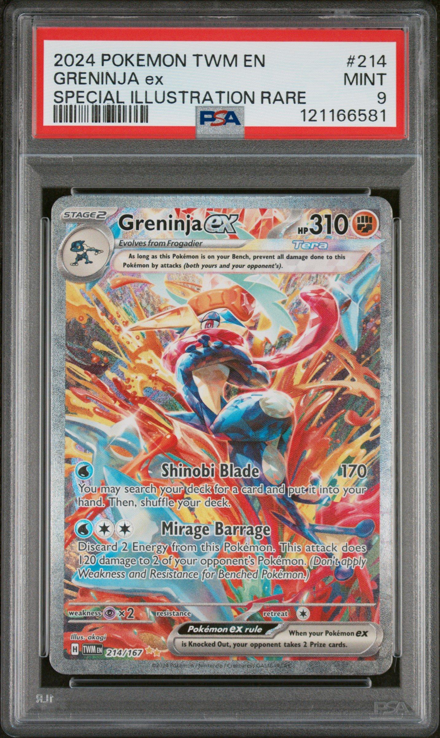 2024 Pokemon Twm En-twilight Masquerade 214 Greninja Ex Special