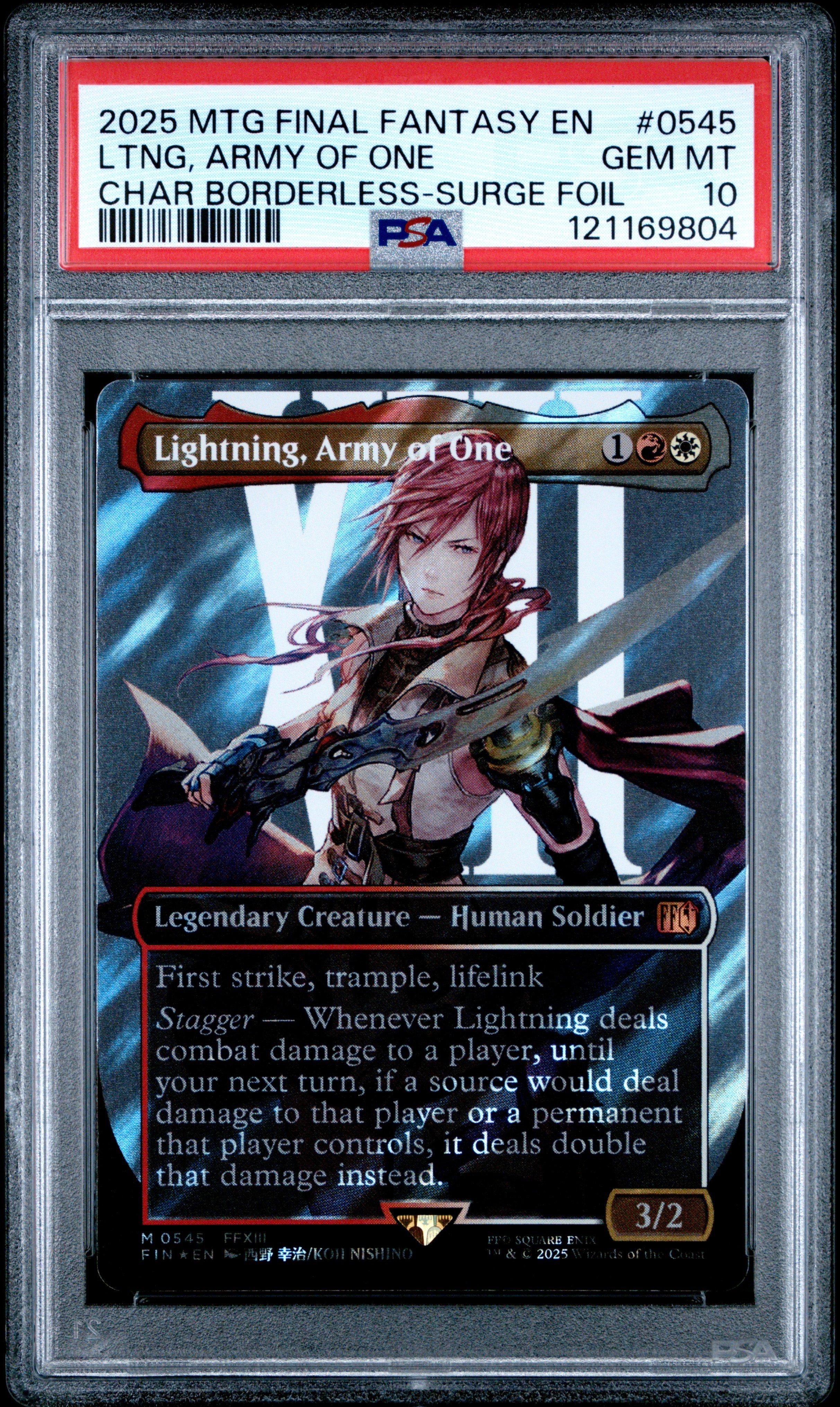 final fantasy mtg borderless Sephiroth Character Surge Foil PSA 10 function toggle Magic The Gathering Final Fantasy