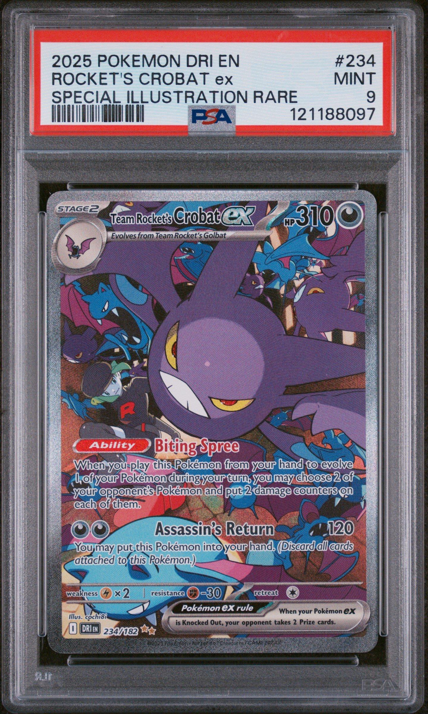 2025 Pokemon Dri En-destined Rivals 234 Team Rocket's Crobat Ex