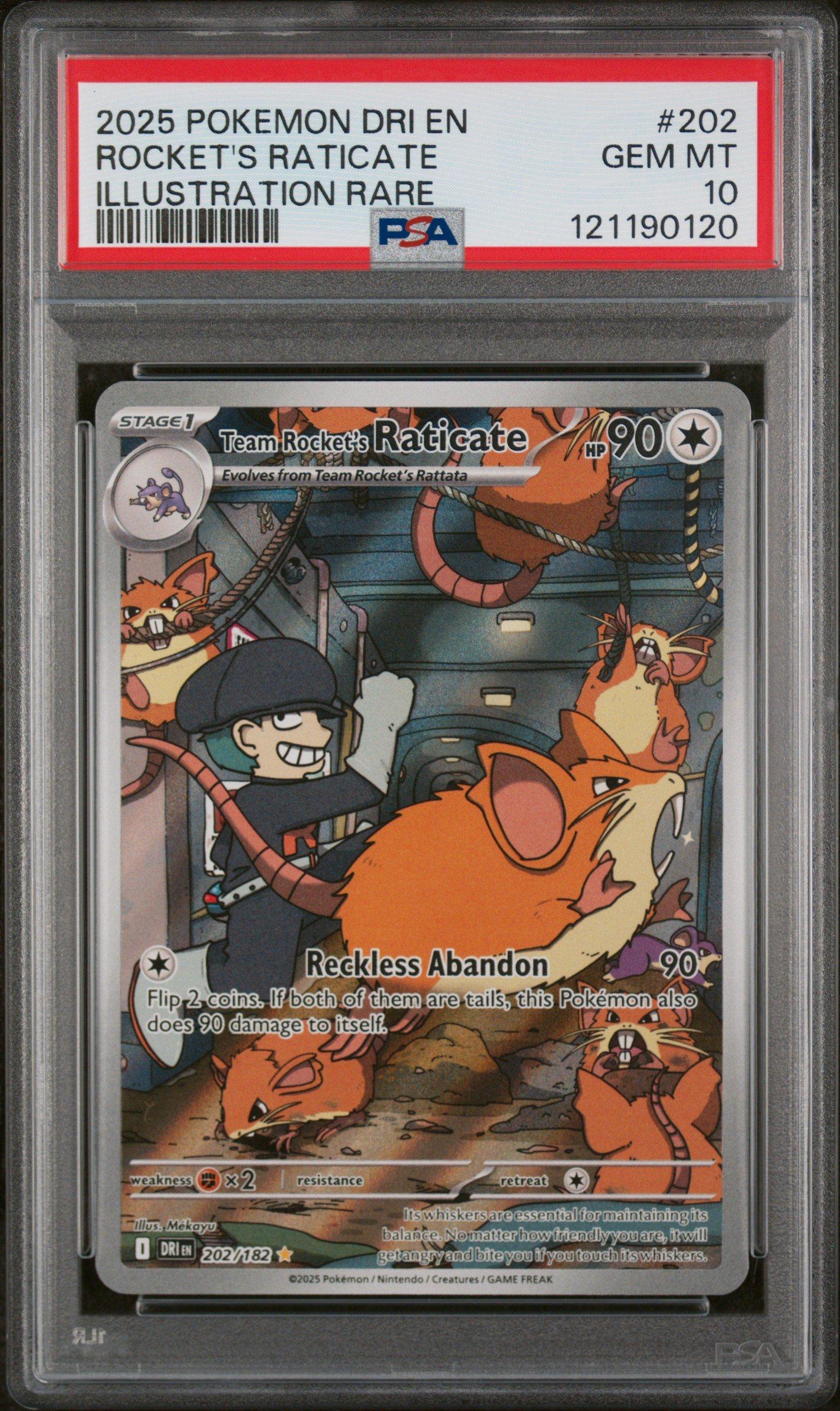 2025 Pokemon Dri En-destined Rivals 202 Team Rocket's Raticate