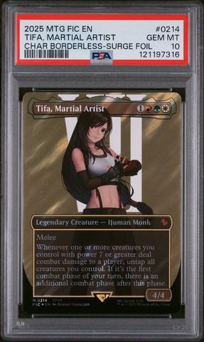 2025 MTG ティファ　サージfoil PSA10 2025 MTG FINAL FANTASY CHARACTER BORDERLESS-SURGE FOIL TIFA