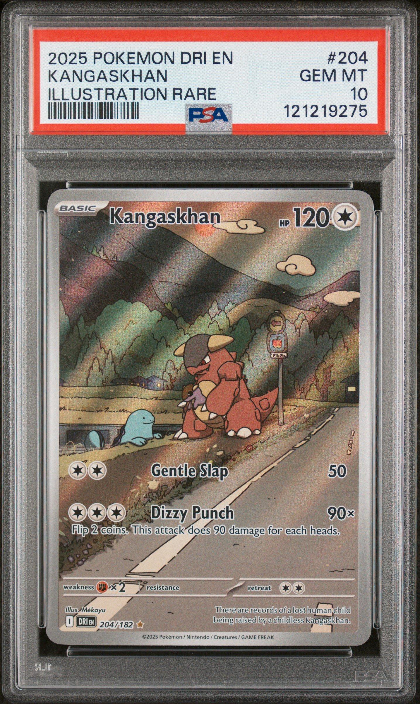 2025 Pokemon Dri En-destined Rivals 204 Kangaskhan Illustration