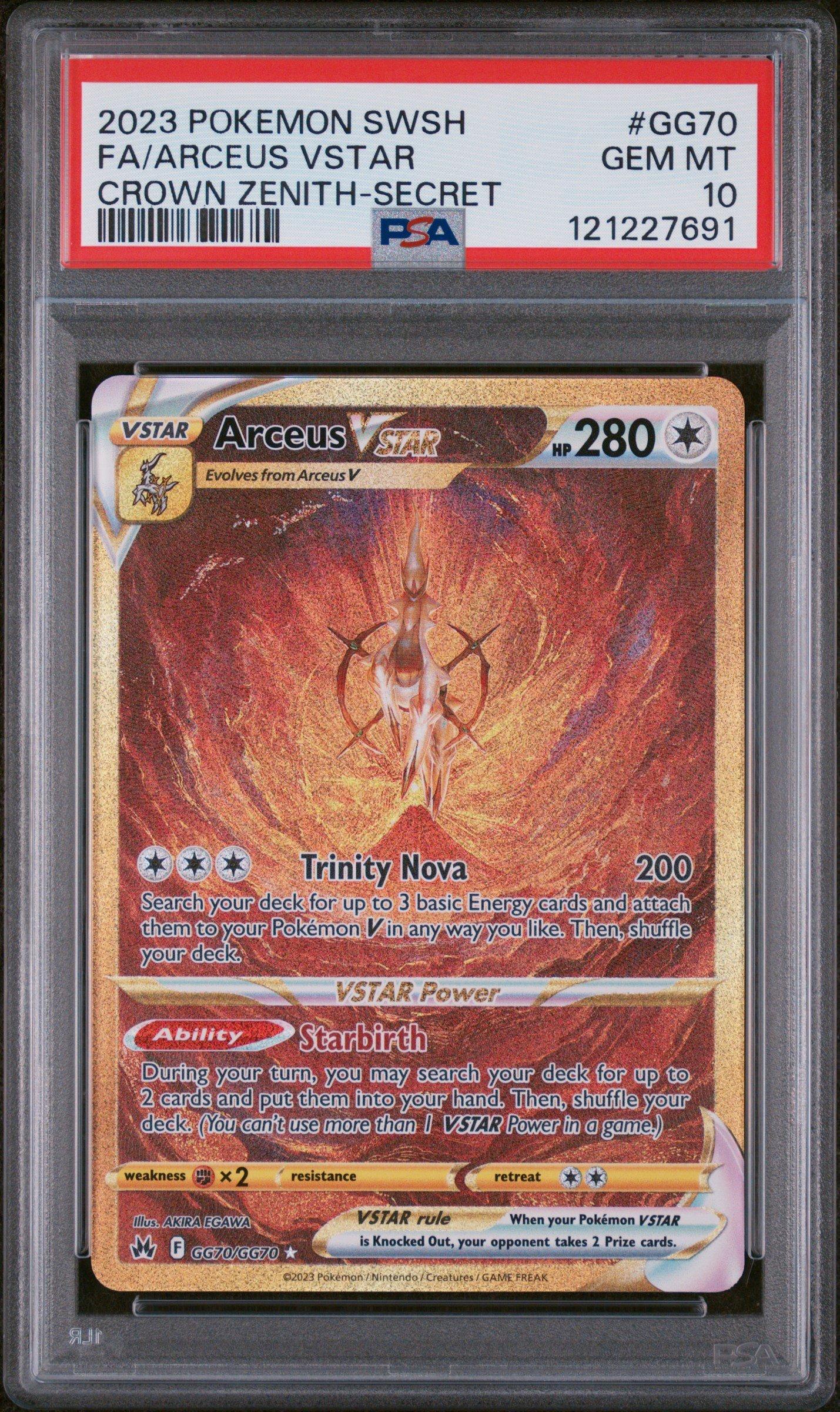 2023 Pokemon Sword And Shield Crown Zenith Gg70 Full Art/arceus