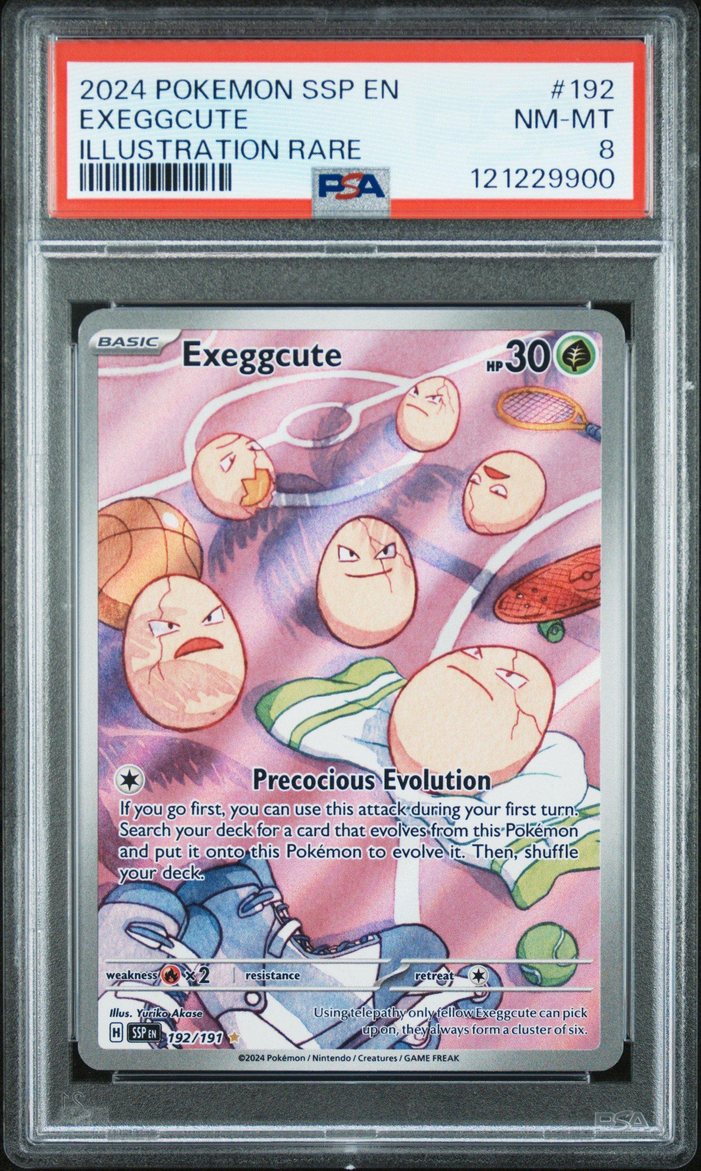2024 Pokemon Ssp En-surging Sparks 192 Exeggcute Illustration Rare