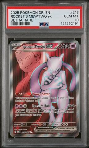 2025 Pokemon Dri En-destined Rivals 213 Team Rocket's Mewtwo Ex