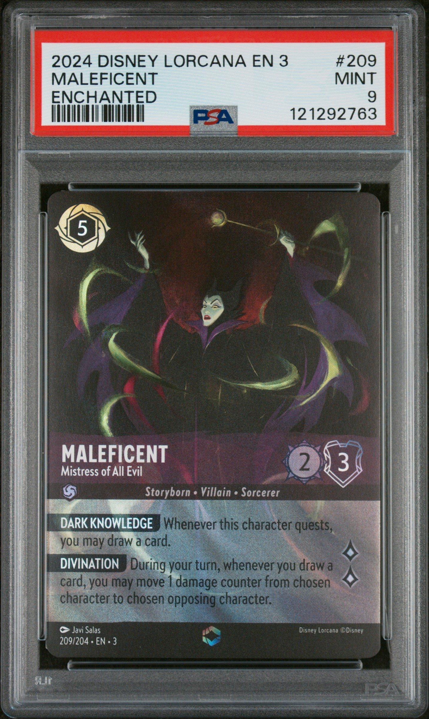 2024 Disney Lorcana En 3-into The Inklands 209 Maleficent