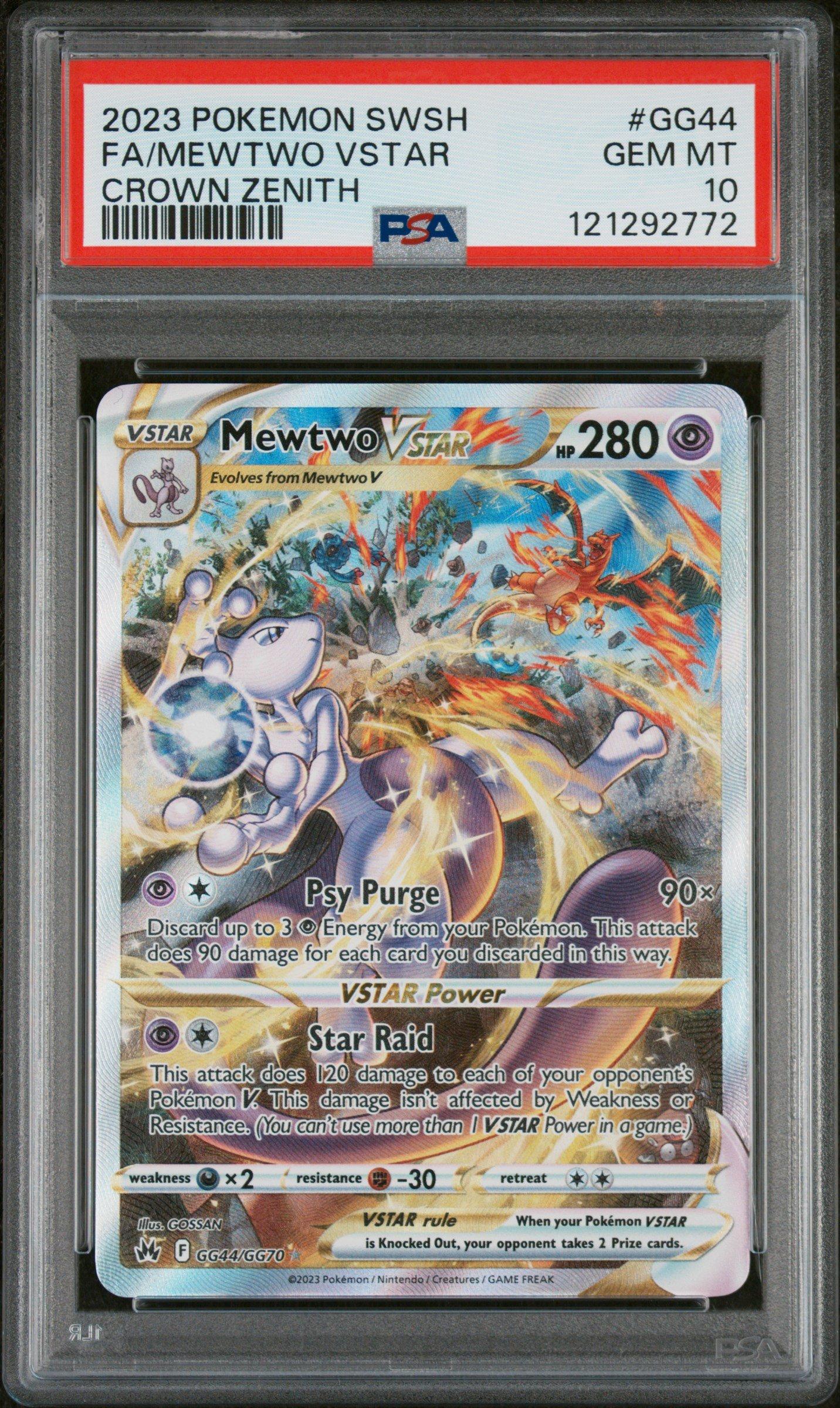 2023 Pokemon Sword And Shield Crown Zenith Gg44 Full Art/mewtwo