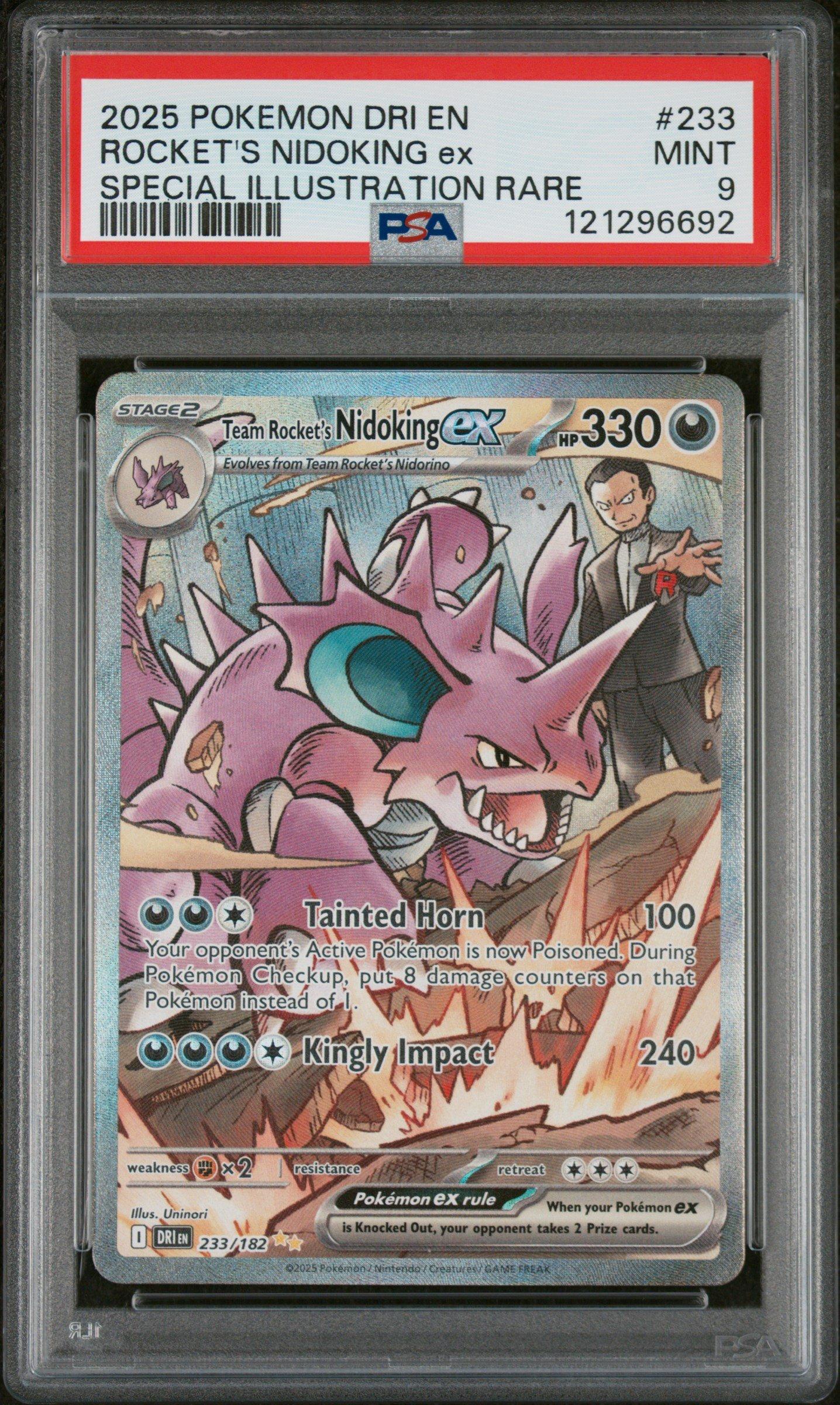 2025 Pokemon Dri En-destined Rivals 233 Team Rocket's Nidoking Ex