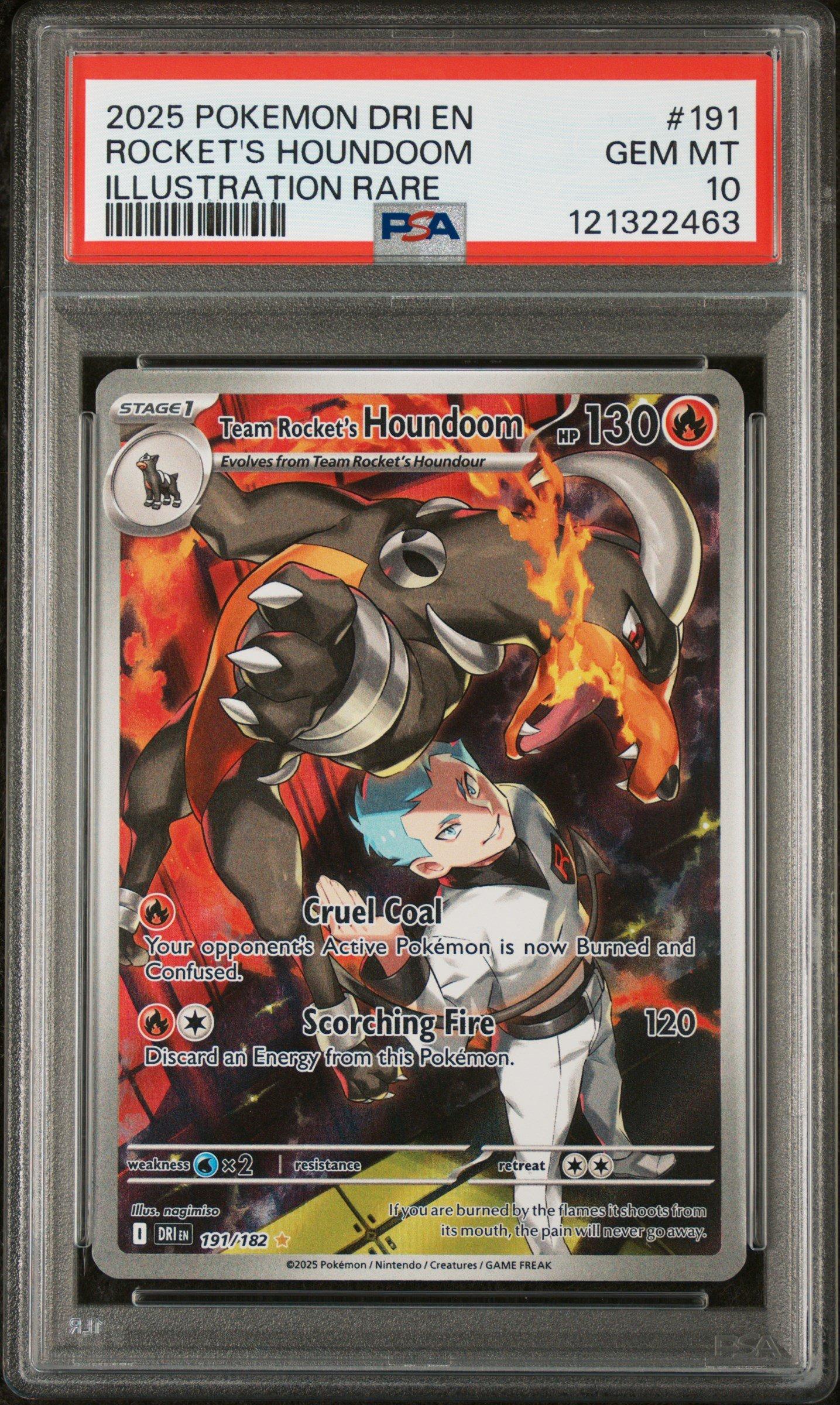 2025 Pokemon Dri En-destined Rivals 191 Team Rocket's Houndoom