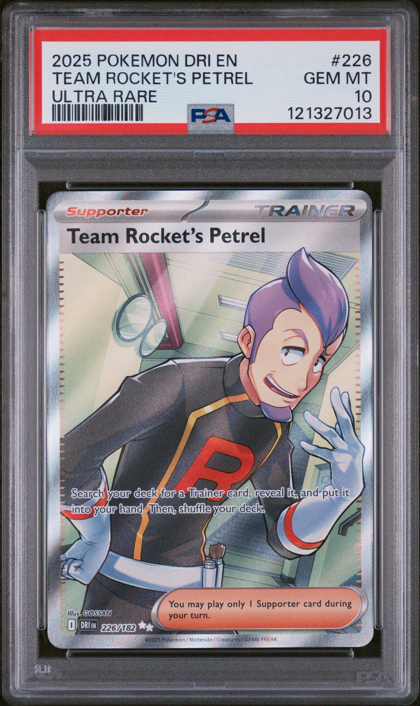 2025 Pokemon Dri En-destined Rivals 226 Team Rocket's Petrel Ultra
